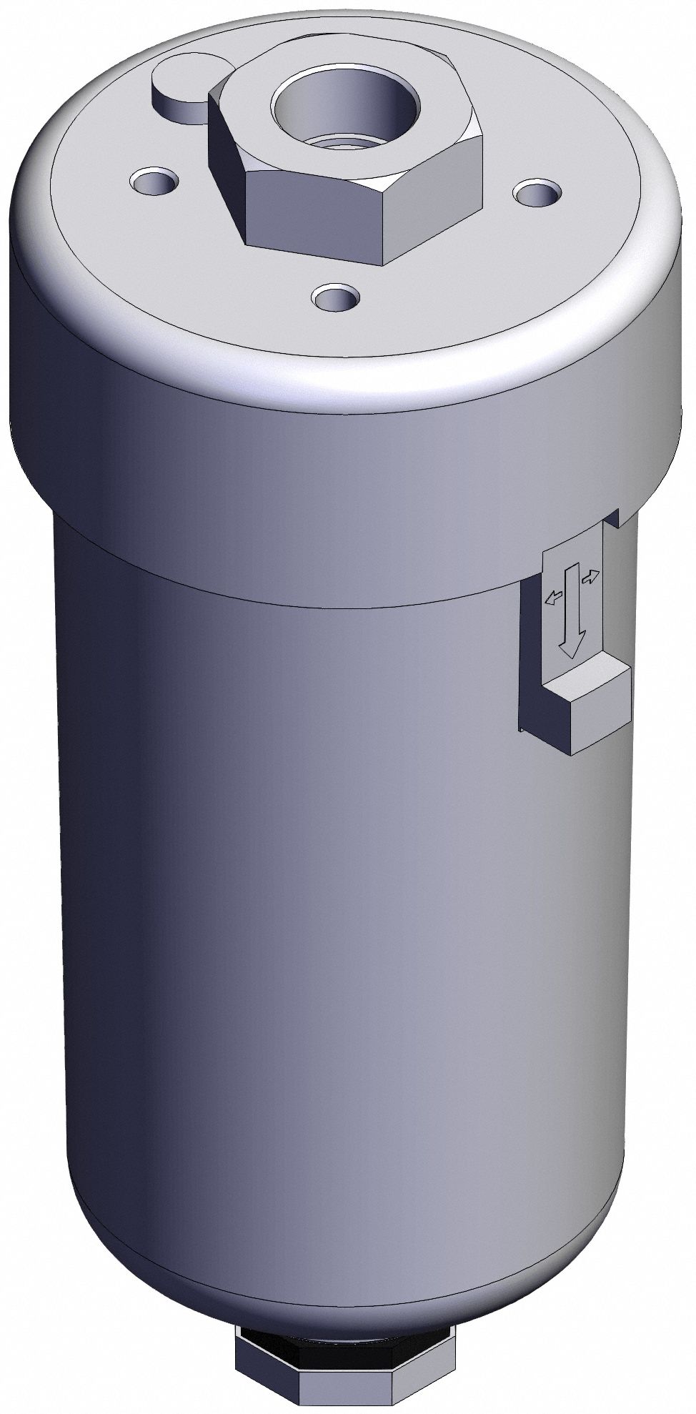 Mechanically Operated Drain Valve: 1/2 in Inlet Size, 1/2 in Outlet Size, 3/8 in Drain Port Size