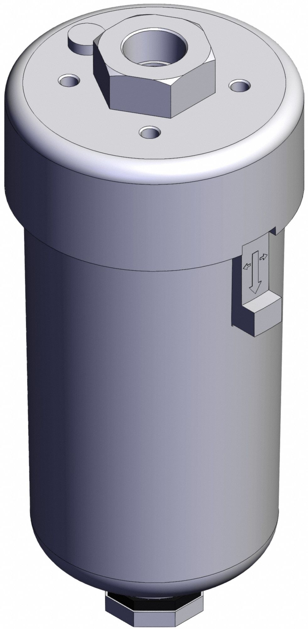 Mechanically Operated Drain Valve: 3/8 in Inlet Size, 3/8 in Outlet Size, 3/8 in Drain Port Size