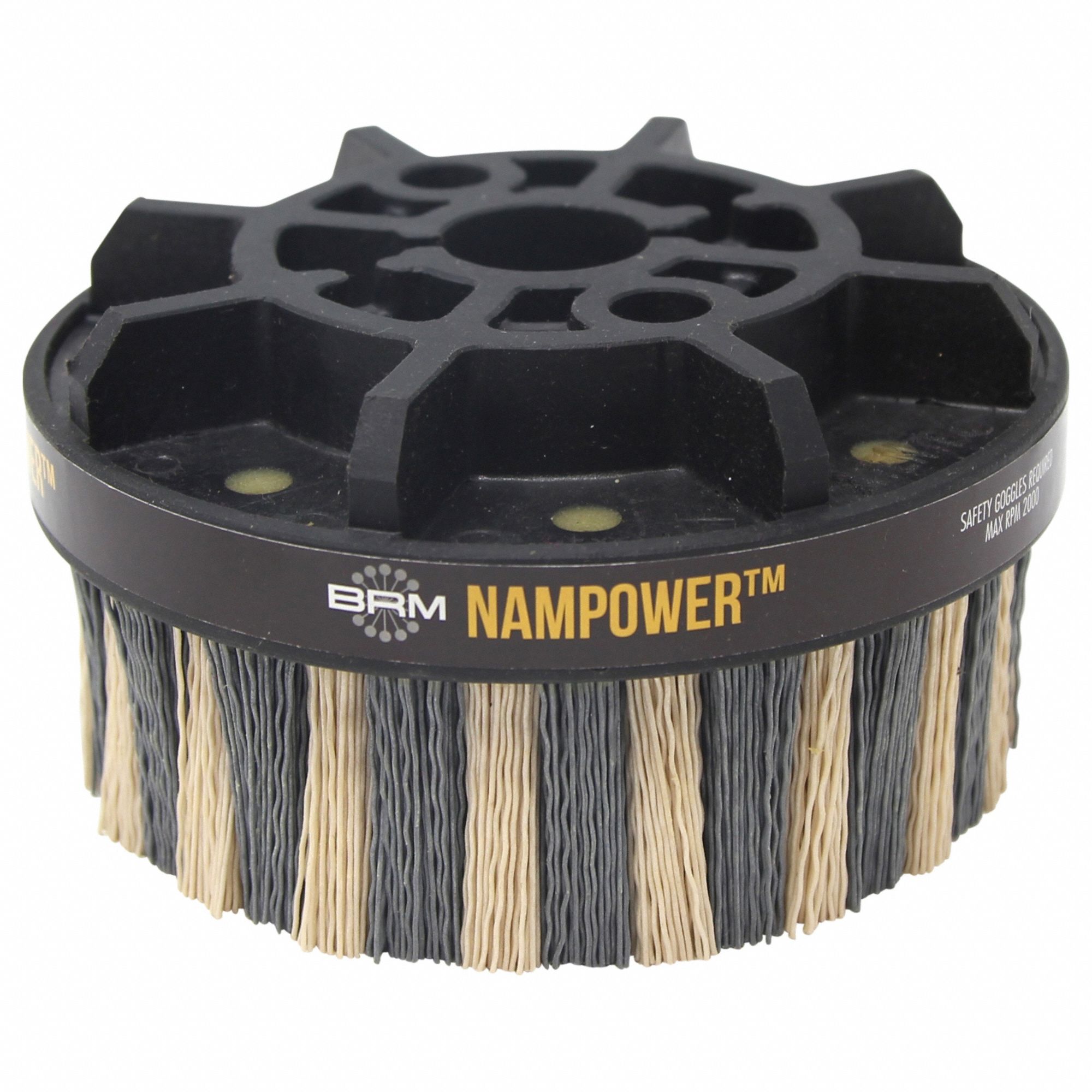 NAMPOWER, Dot, 125 mm Dia, Disc Brush 337WG9ADD12538320 Grainger