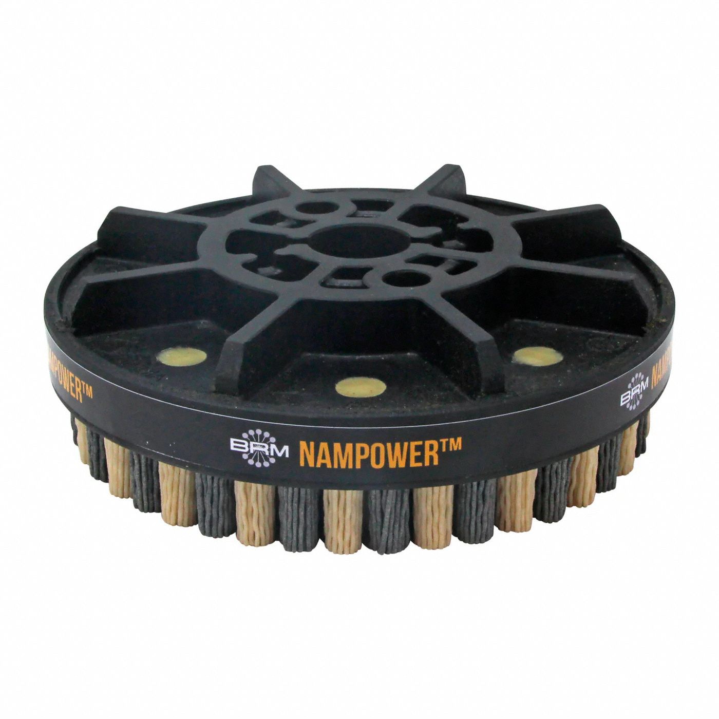Disc Brush: Dot, 150 mm Dia, 18 mm Fill Lg, 0.035 in Fill Dia, Ceramic, 180 Grit