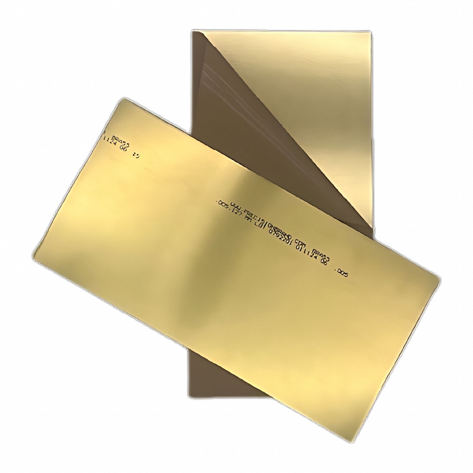 Shim Stock: 12 in Shim Lg, 6 in Shim Wd, 0.001 in Thick, Brass, Grade 260, Plain, Half Hard