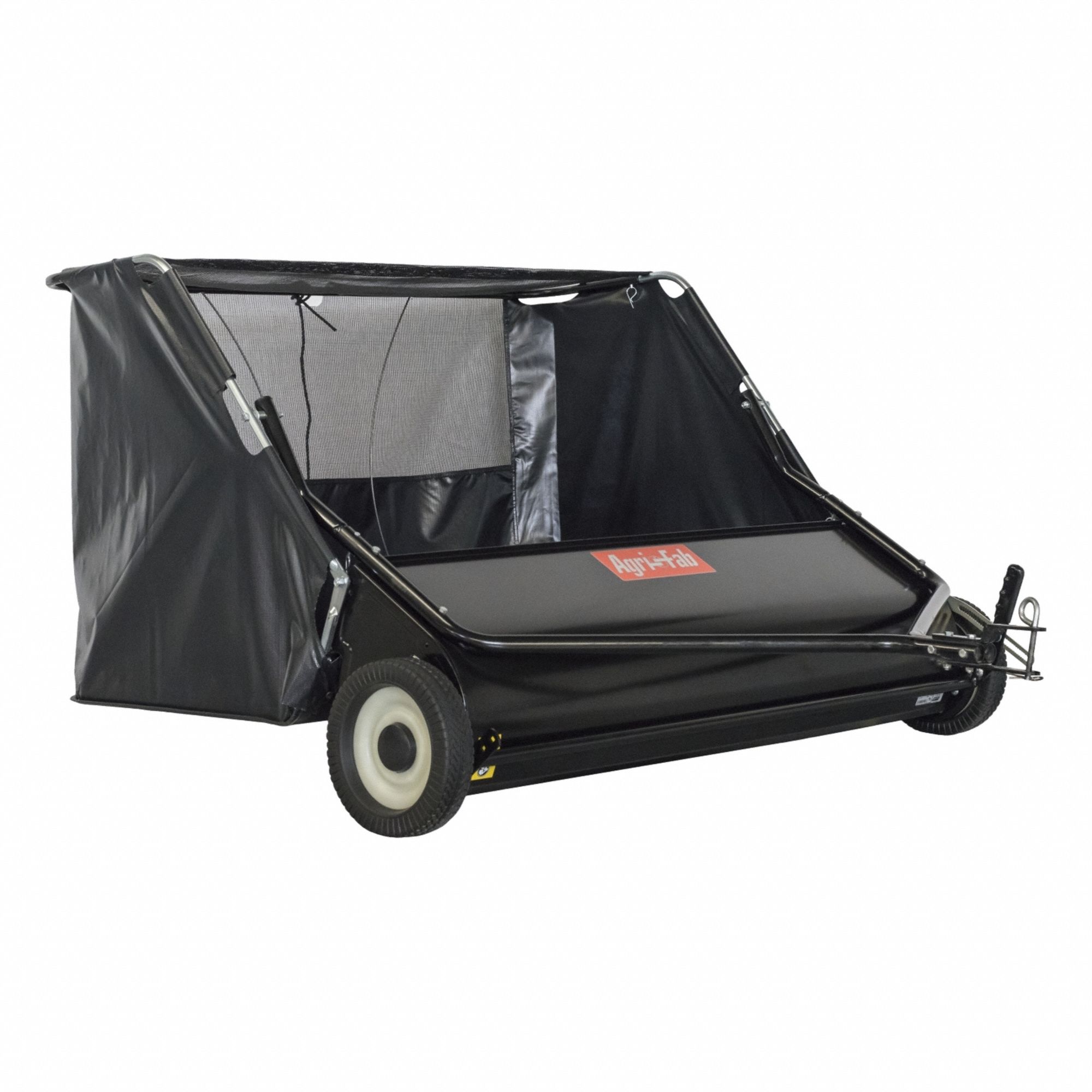 Lawn Sweeper: 52 in Working Wd, Ht Adjustment, Steel, 25 cu ft Hopper Capacity, Nylon