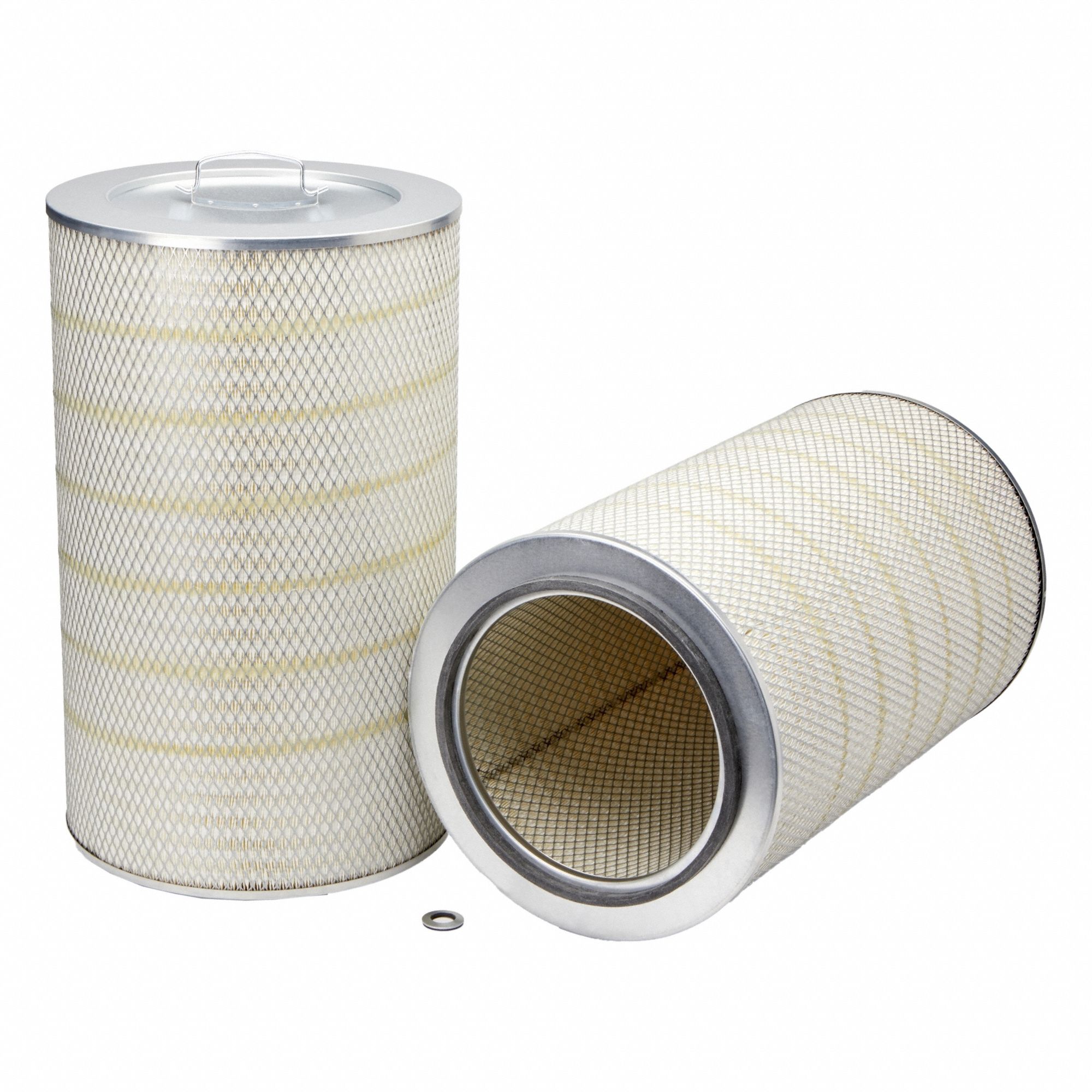 Automotive Air Filter: Round-Oval, Engine, Round, Axial Seal, 14 11/16 in Outside Dia