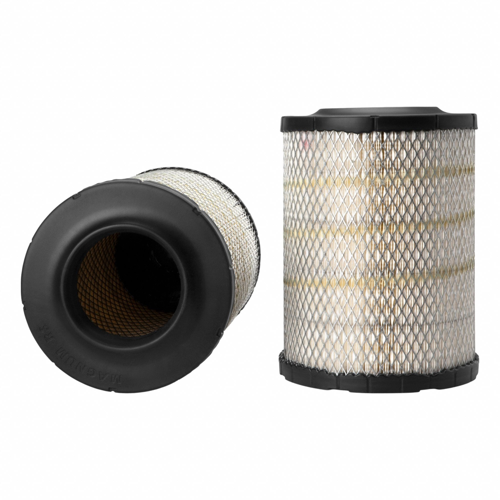 Air Filter: Round-Oval, Engine, Round, Radial Seal, 9 5/32 in Outside Dia, Trucks