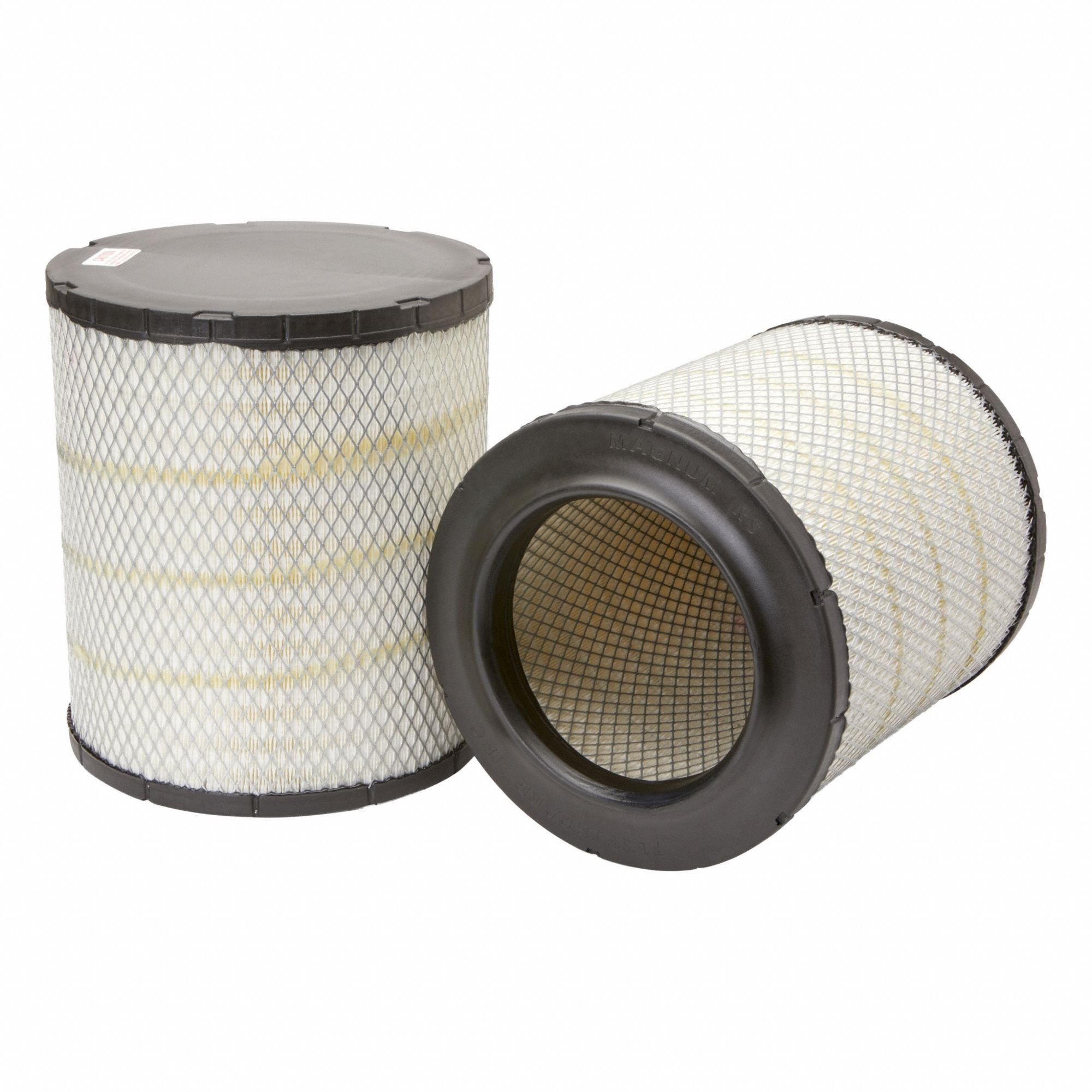 Air Filter: Round-Oval, Engine, Round, Axial Seal, 11 11/32 in Outside Dia, Trucks
