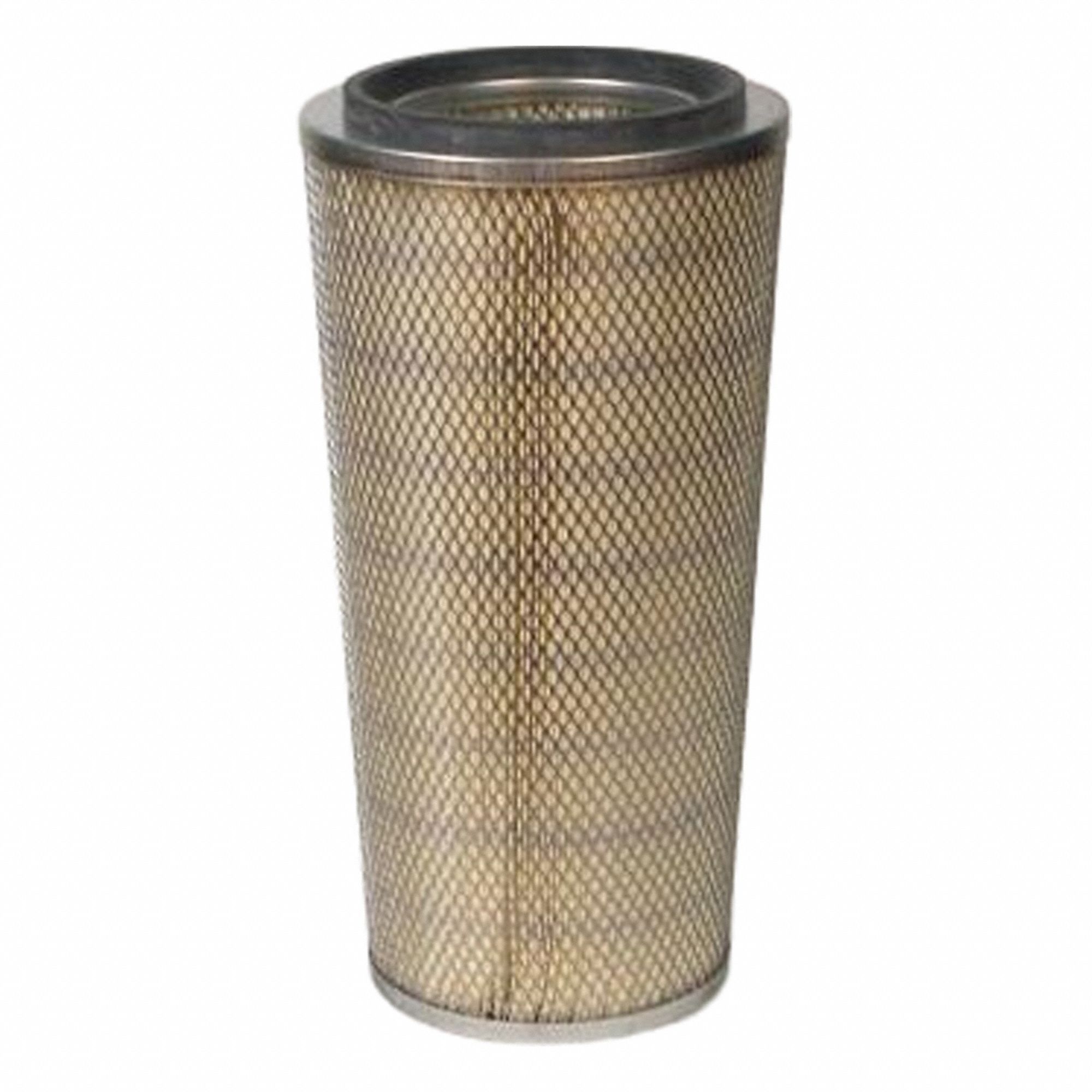 Air Filter: Round-Oval, Engine, Conical, Axial Seal, 9 27/32 in Outside Dia, Volvo
