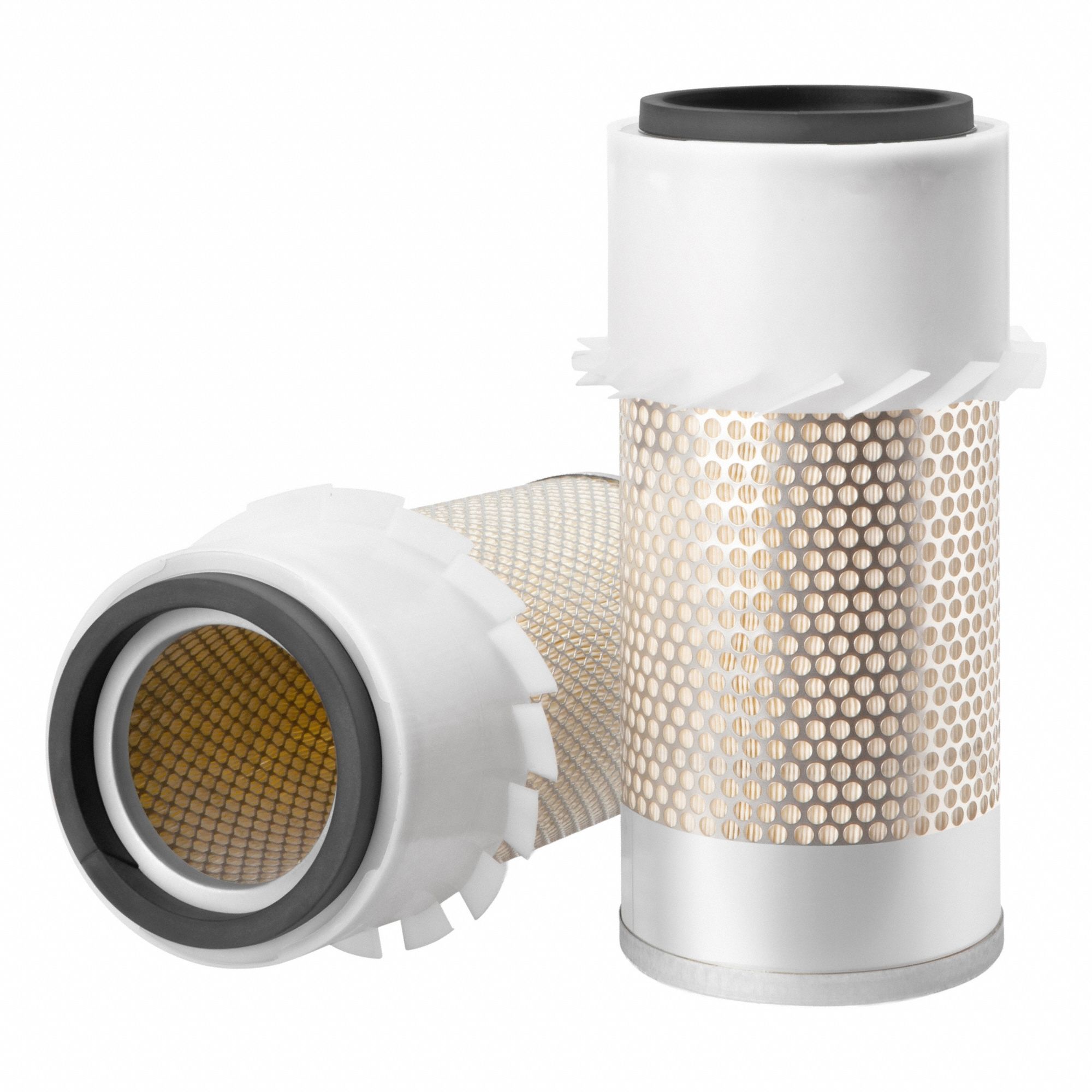 Air Filter: Round-Oval, Engine, Round, Axial Seal, 5 1/4 in Outside Dia, Hyundai/Toyota