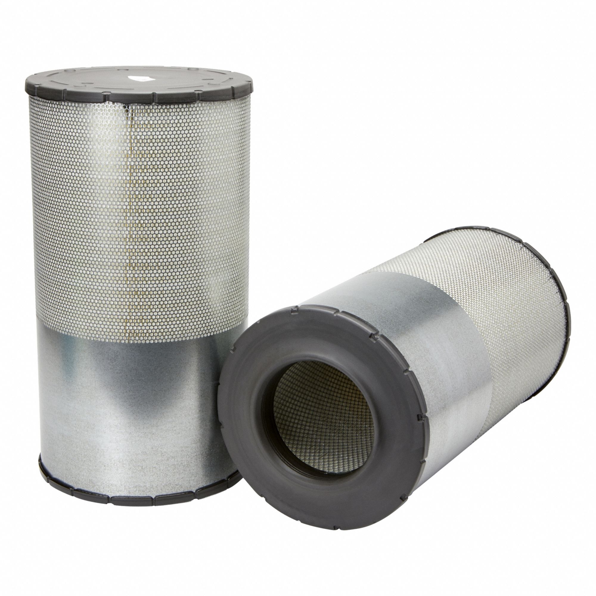 Air Filter: Round-Oval, Engine, Round, Radial Seal, 11 1/16 in Outside Dia, Trucks