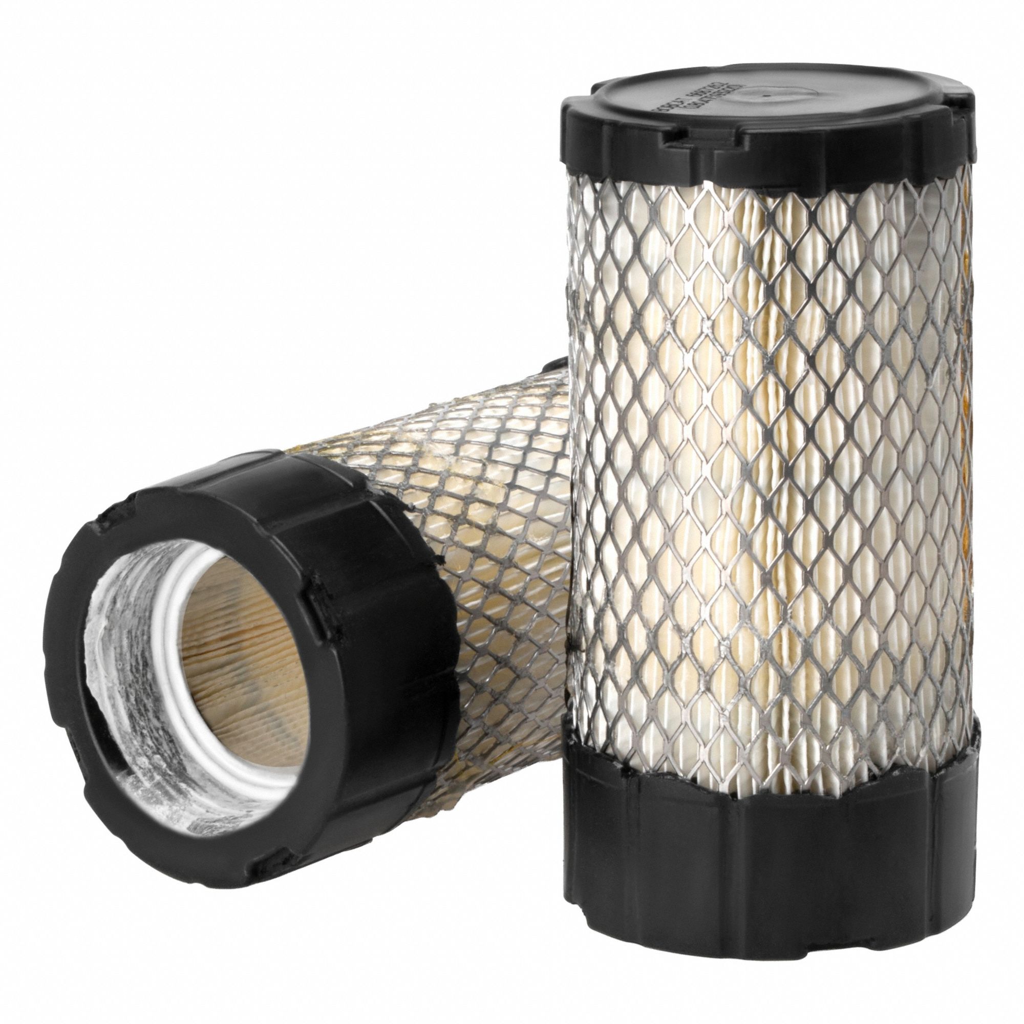 Air Filter: Round-Oval, Engine, Round, Radial Seal, 3 19/32 in Outside Dia, Cellulose