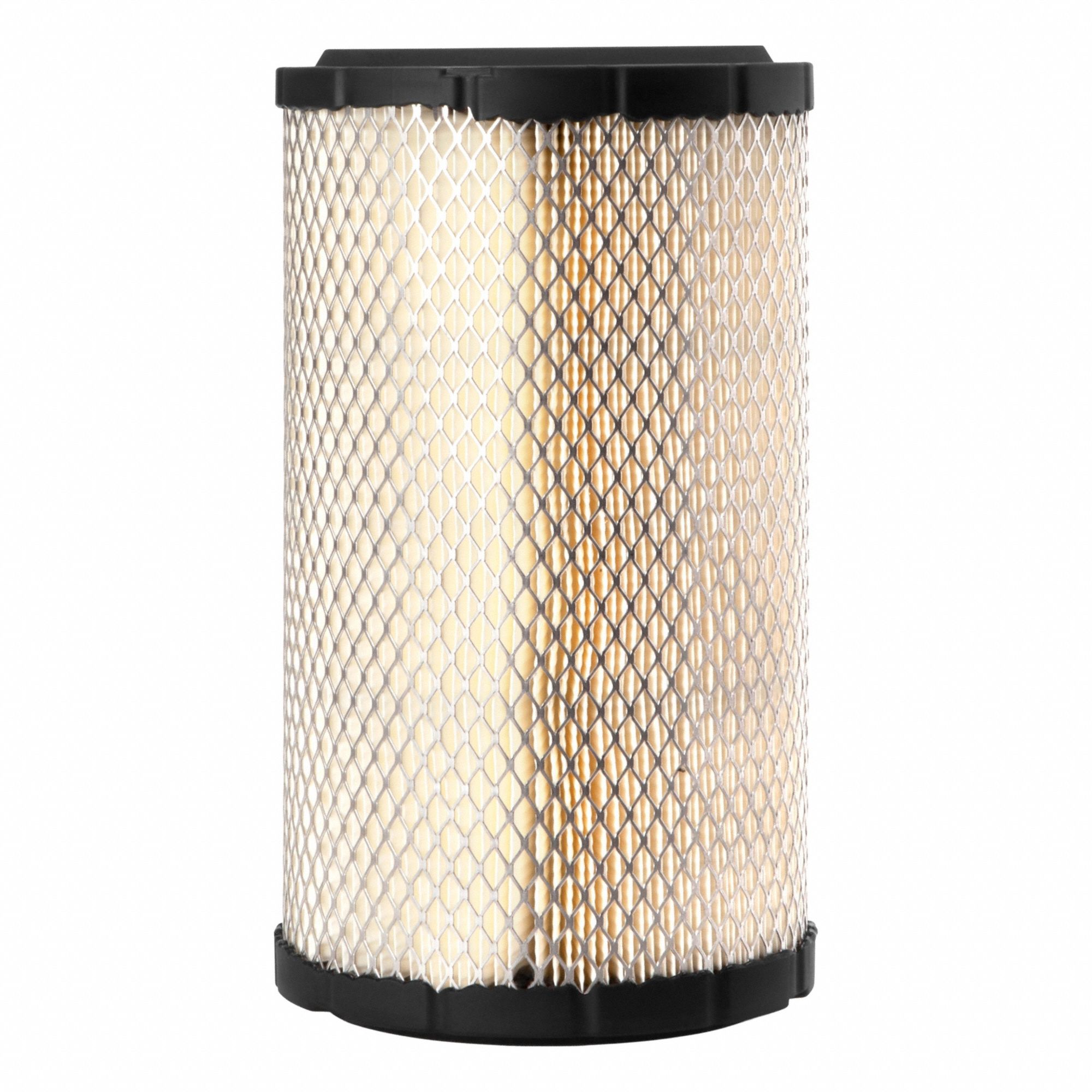 Air Filter: Round-Oval, Engine, Round, Radial Seal, 6 13/32 in Outside Dia, Cellulose