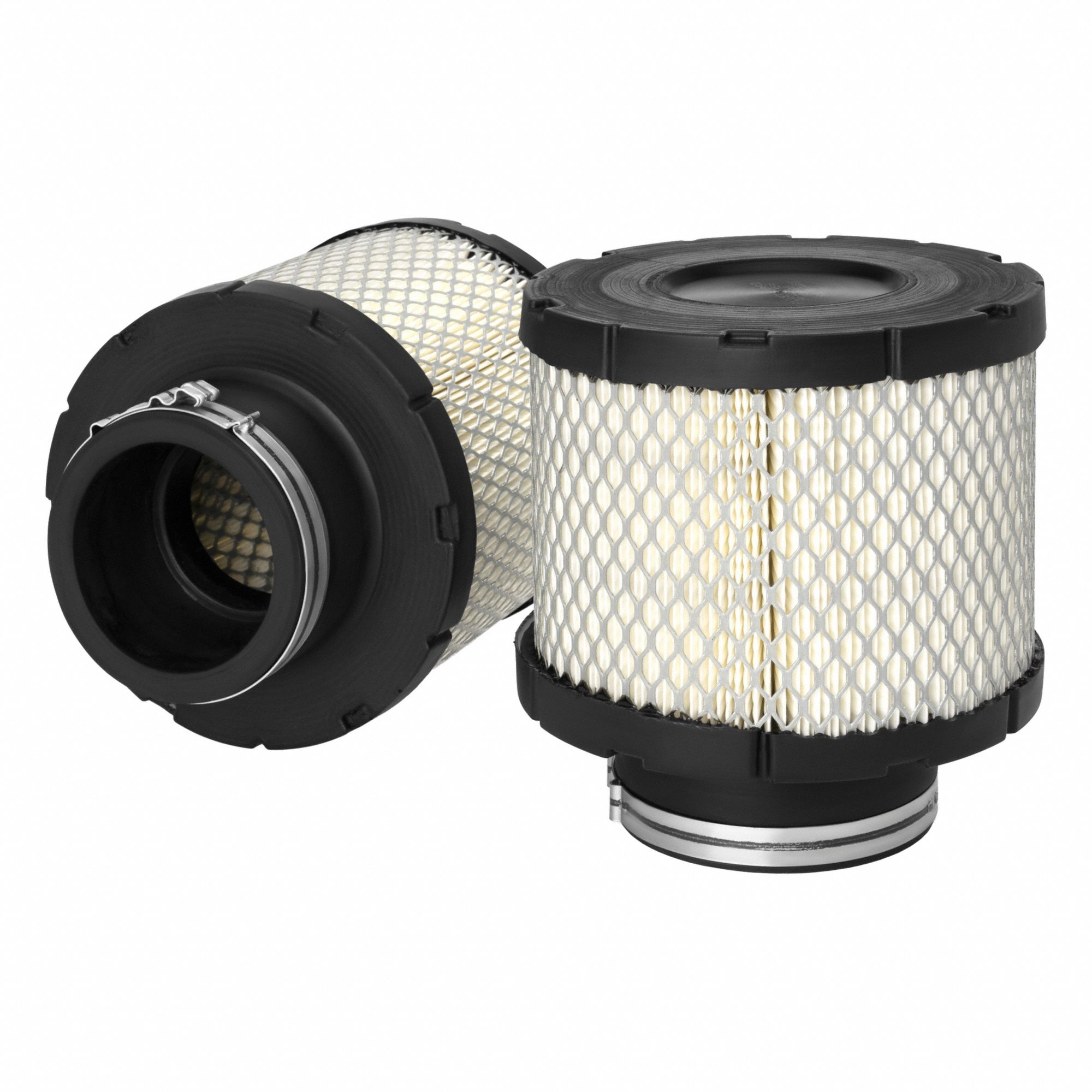 Air Filter: Round-Oval, Engine, Round, Radial Seal, 4 31/32 in Outside Dia, Cummins