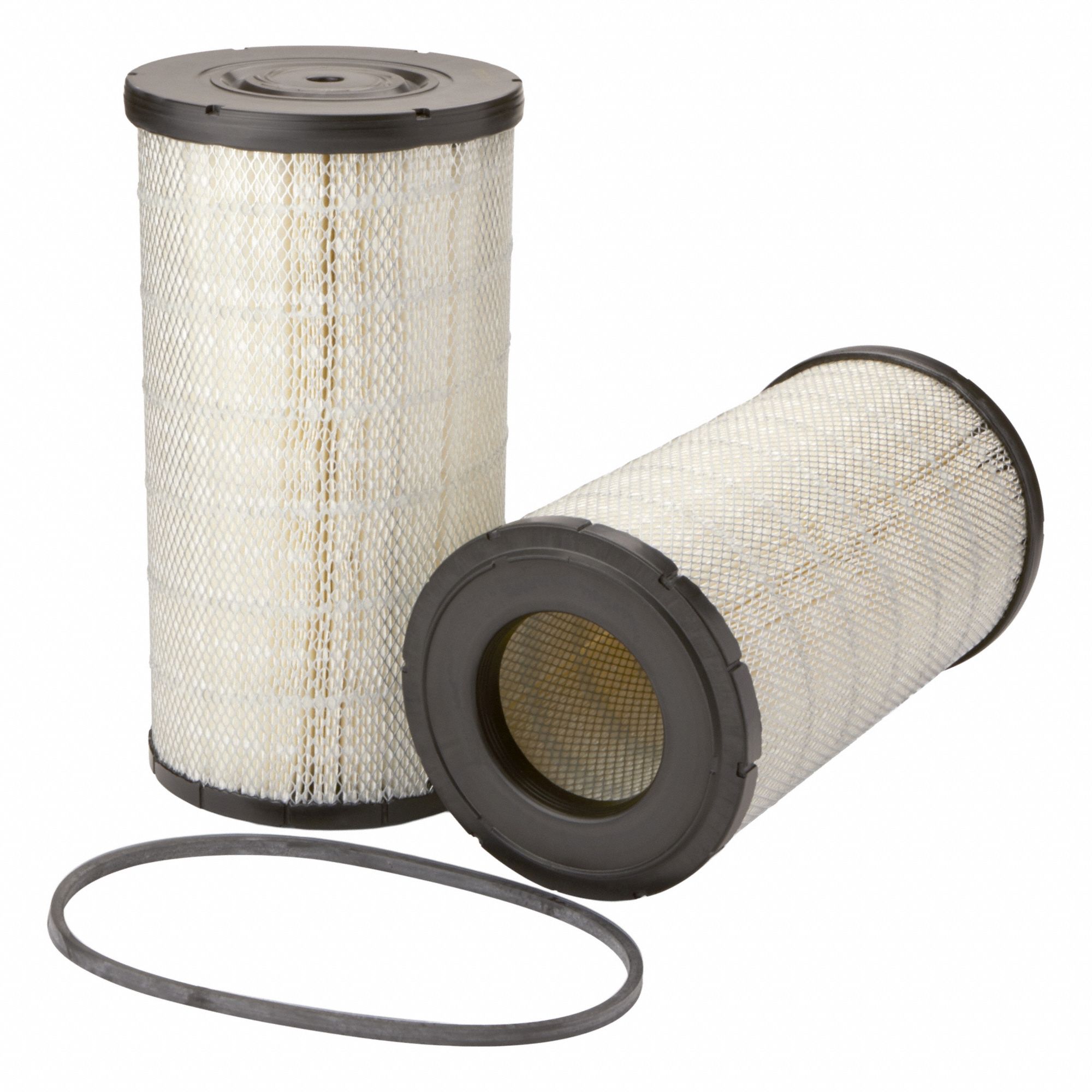 Air Filter: Round-Oval, Engine, Round, Axial Seal, 11 13/32 in Outside Dia, Kenworth/Mack