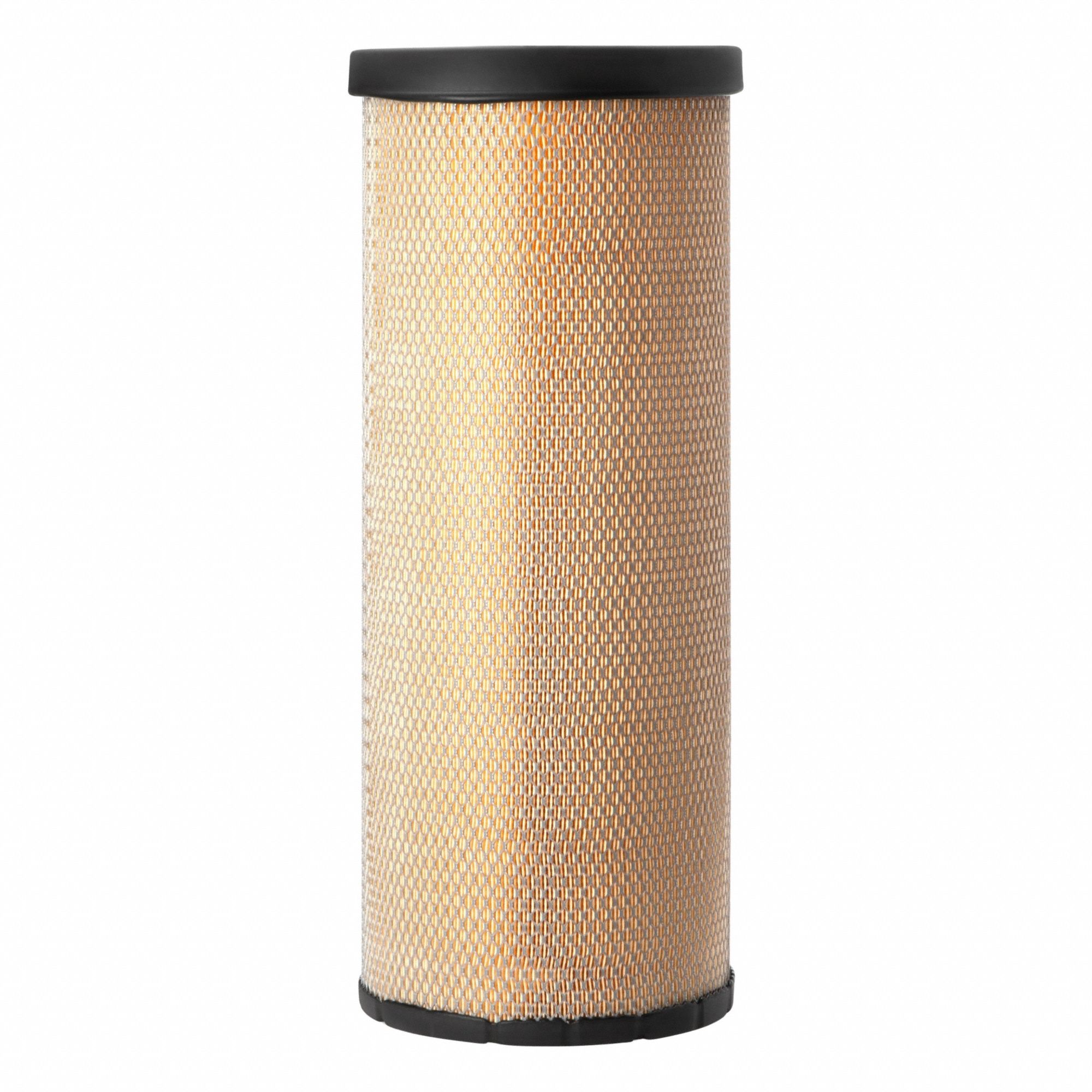 Air Filter: Round-Oval, Engine, Round, Radial Seal, 9 1/16 in Outside Dia, Volvo, Trucks
