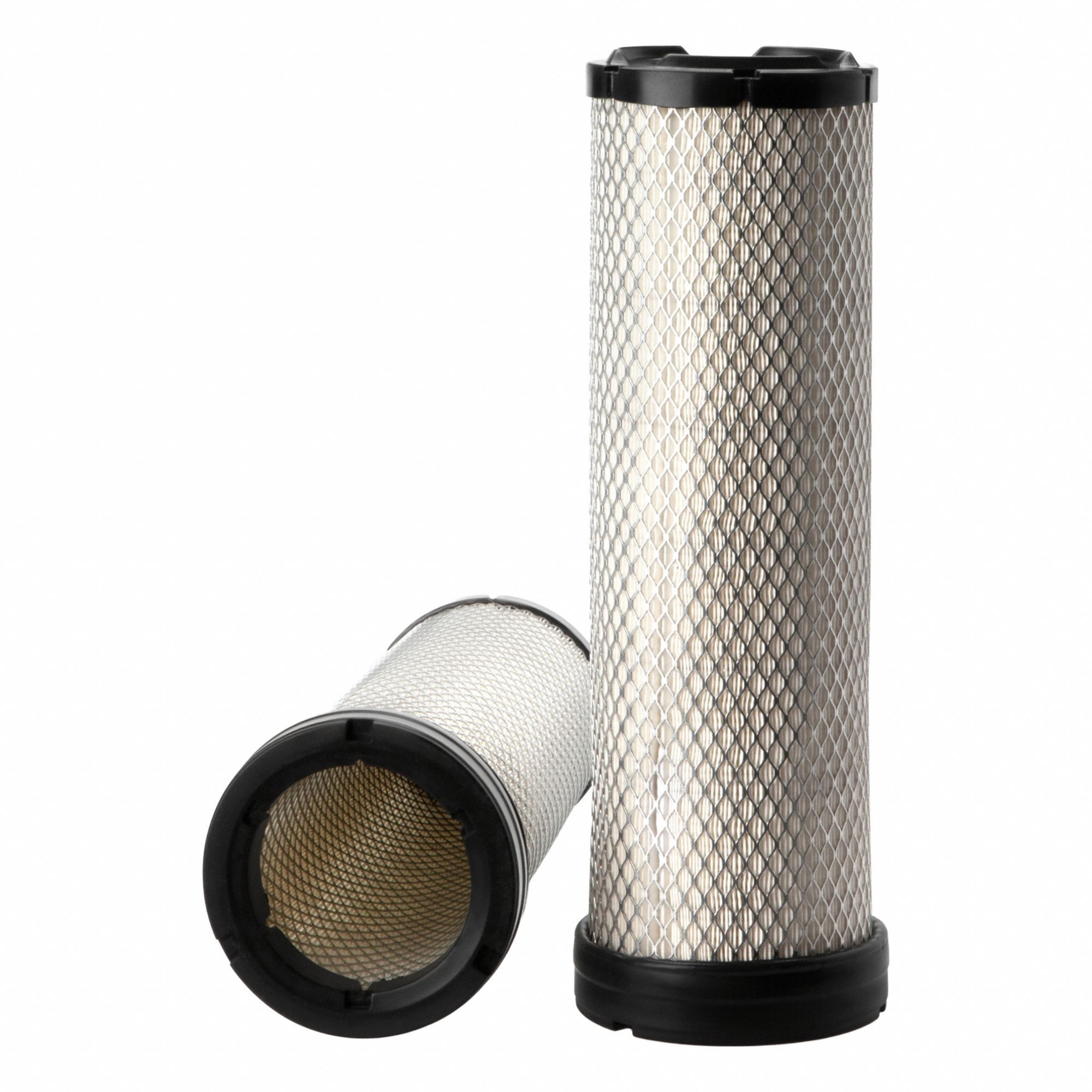 Air Filter: Round-Oval, Engine, Round, Axial Seal, 5 5/16 in Outside Dia, Trucks, AF27682