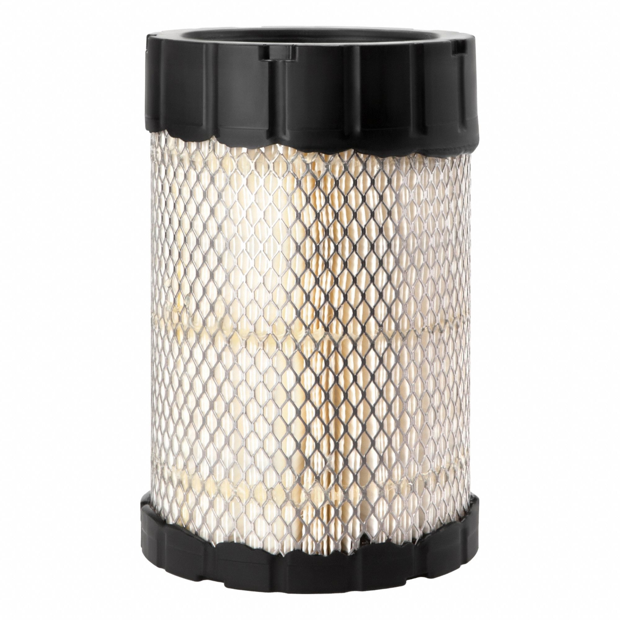 Air Filter: Round-Oval, Engine, Round, Radial Seal, 6 1/2 in Outside Dia, Bobcat, Trucks