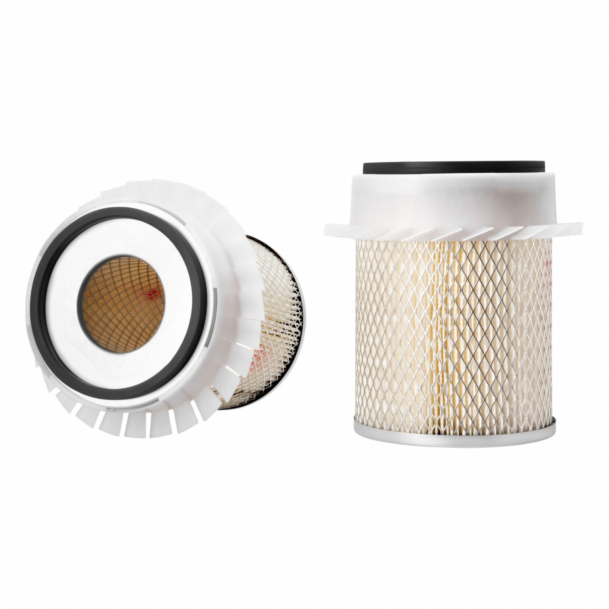 Air Filter: Round-Oval, Engine, Round, Axial Seal, 7 15/16 in Outside Dia, Trucks