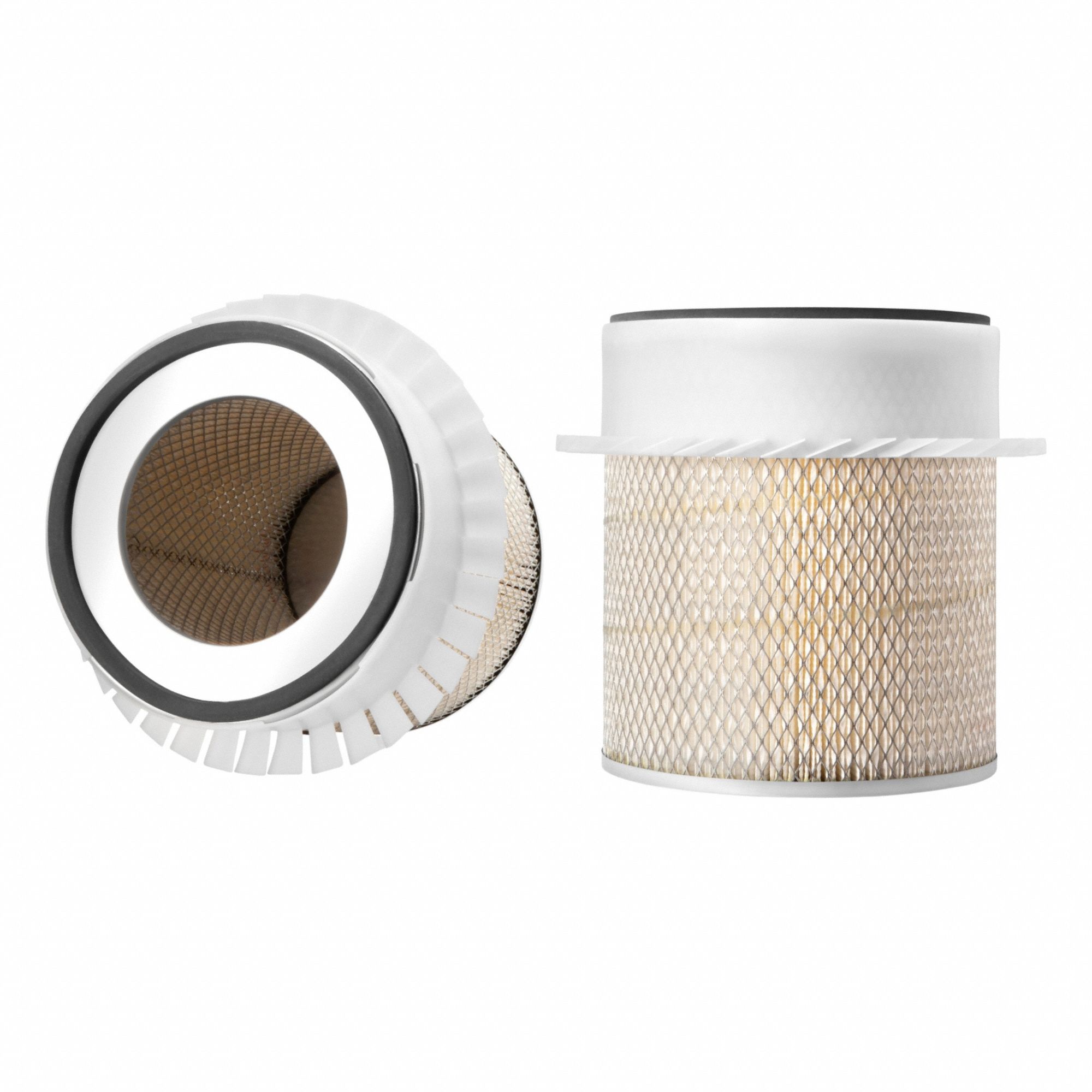 Air Filter: Round-Oval, Engine, Round, Axial Seal, 11 3/32 in Outside Dia, Trucks