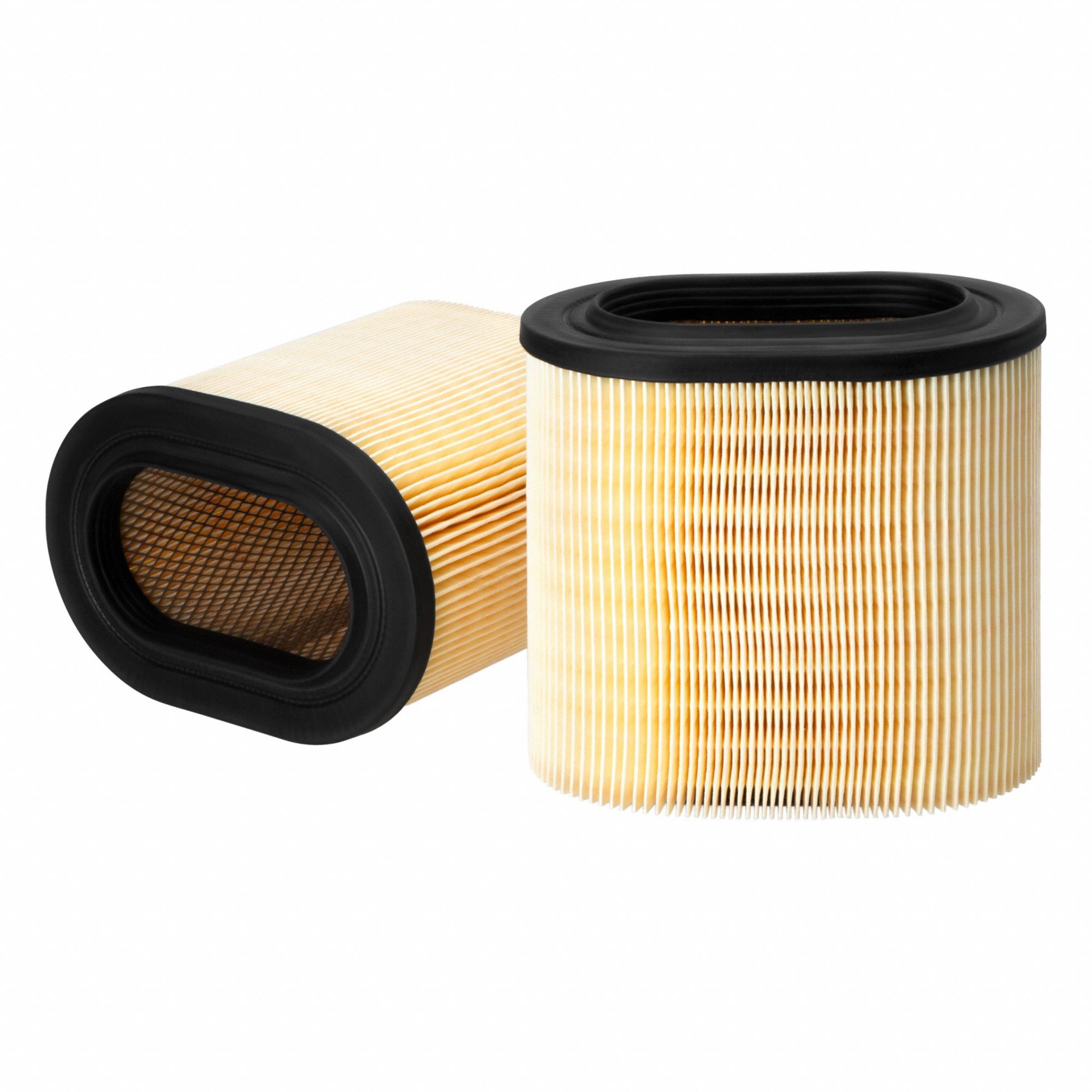 Automotive Air Filter Pack: Round-Oval, Engine, Round, Radial Seal, 9 13/16 in Overall Ht