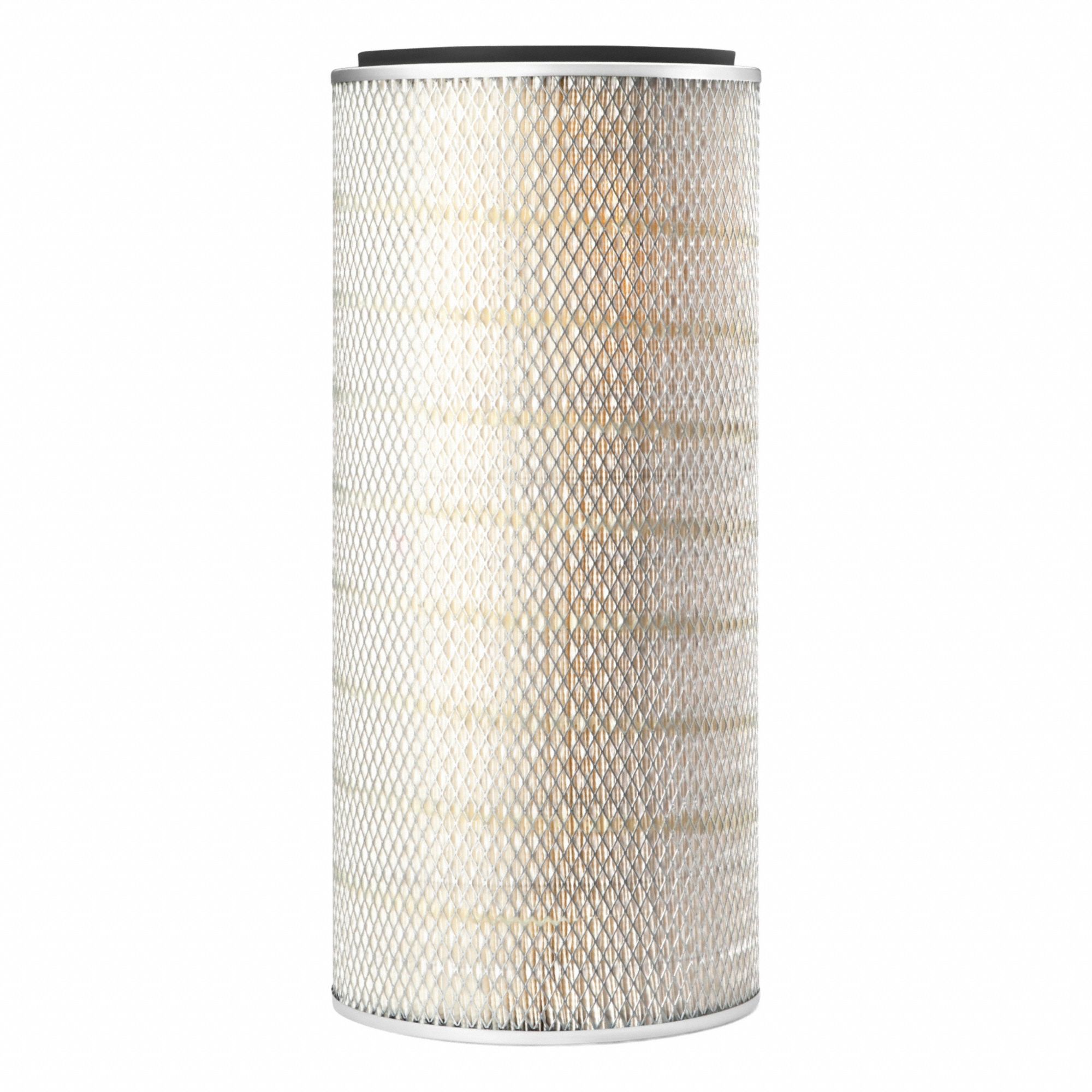 Air Filter: Round-Oval, Engine, Round, Axial Seal, 12 9/16 in Outside Dia, Trucks, AF909