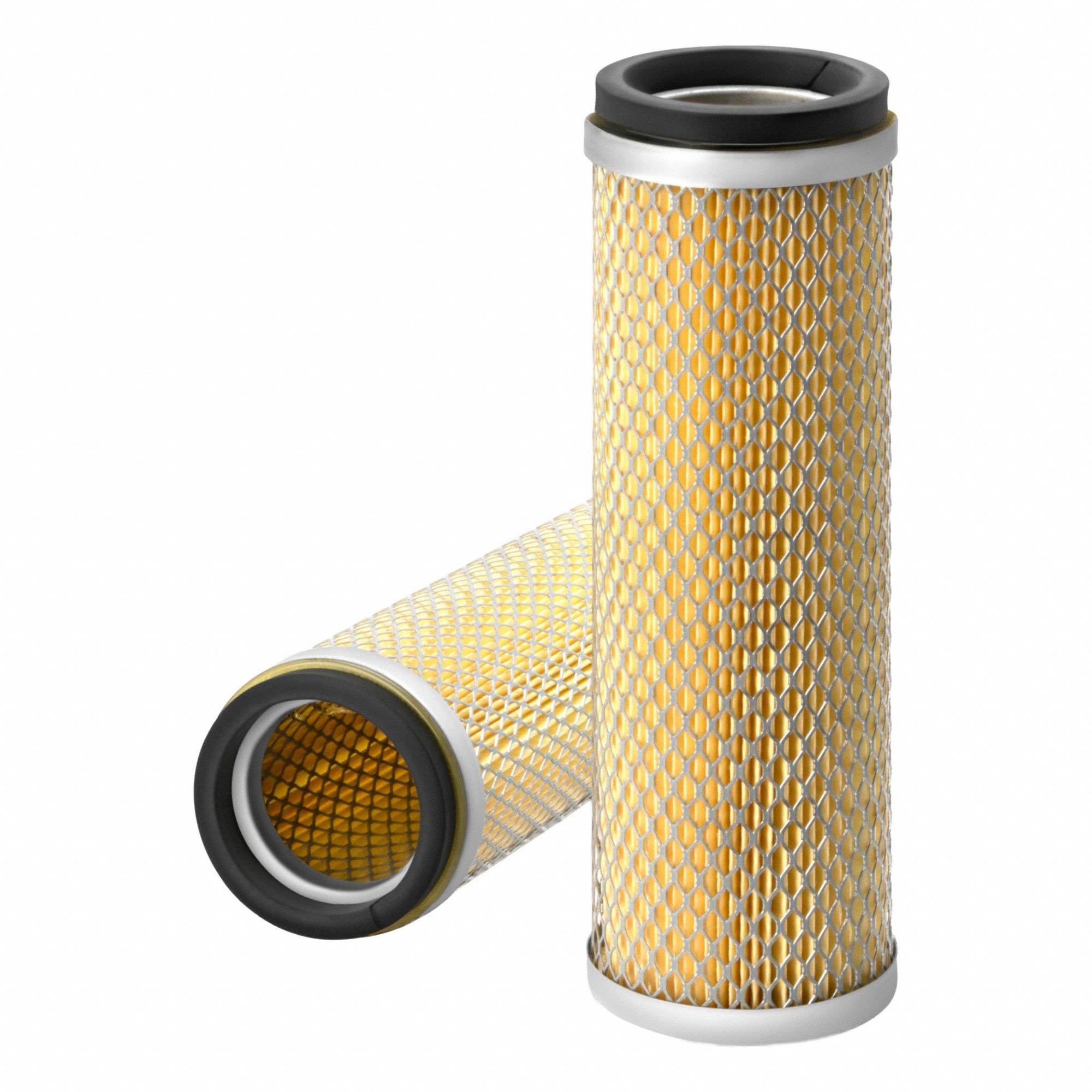 Air Filter: Round-Oval, Engine, Round, Axial Seal, 3 3/8 in Outside Dia, Trucks