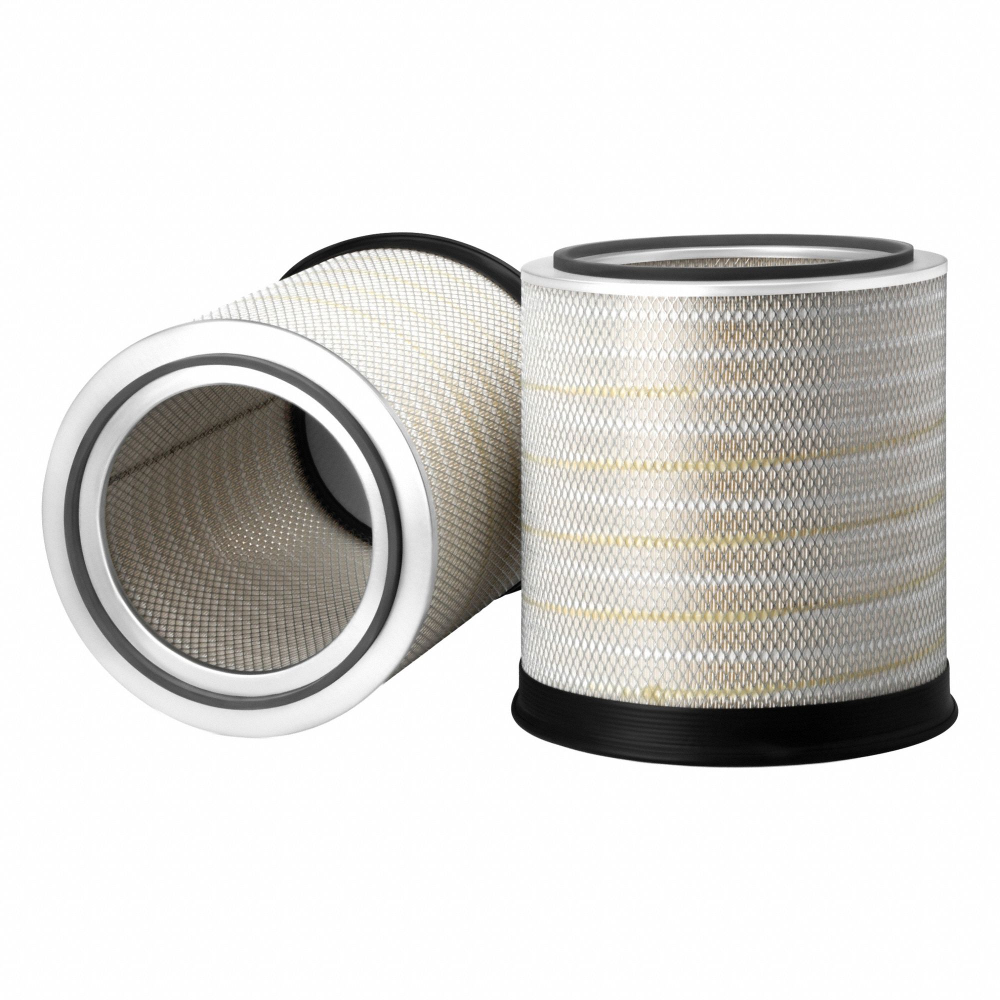 Air Filter: Round-Oval, Engine, Round, Axial Seal, 17 19/32 in Outside Dia, Trucks