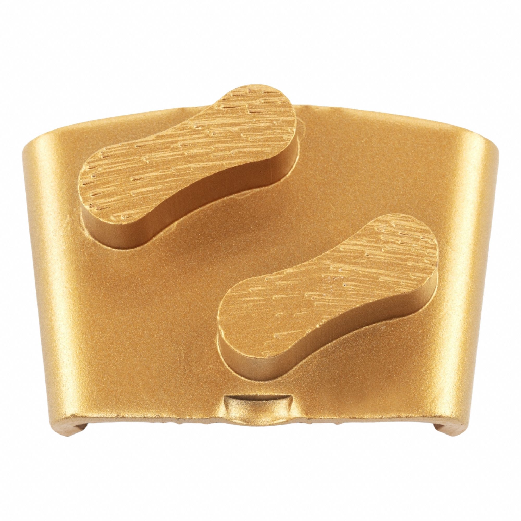 Concrete Grinding Tools: Hard, 25 Grit, Gold, 2 Segments, Clockwise/Counterclockwise, 3 PK