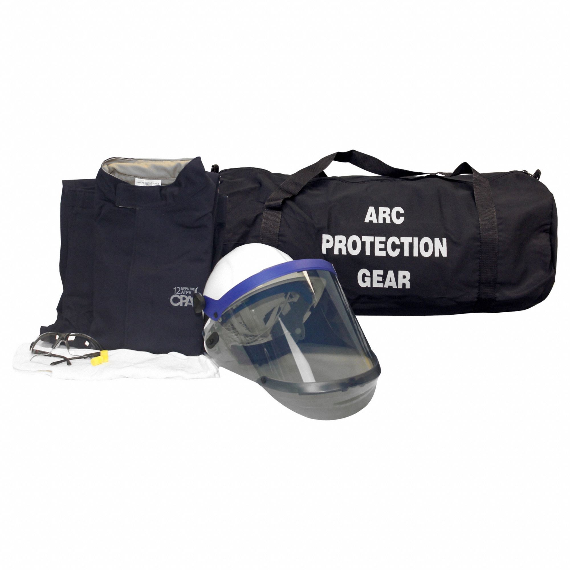 CHICAGO PROTECTIVE APPAREL, L, 12 cal/sq cm ATPV, Arc Flash Jacket and ...