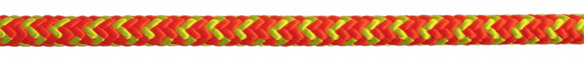 Rigging and Climbing Rope: Braid, 1/2 in Dia, 920 lb Working Load Limit, 200 ft Overall Lg