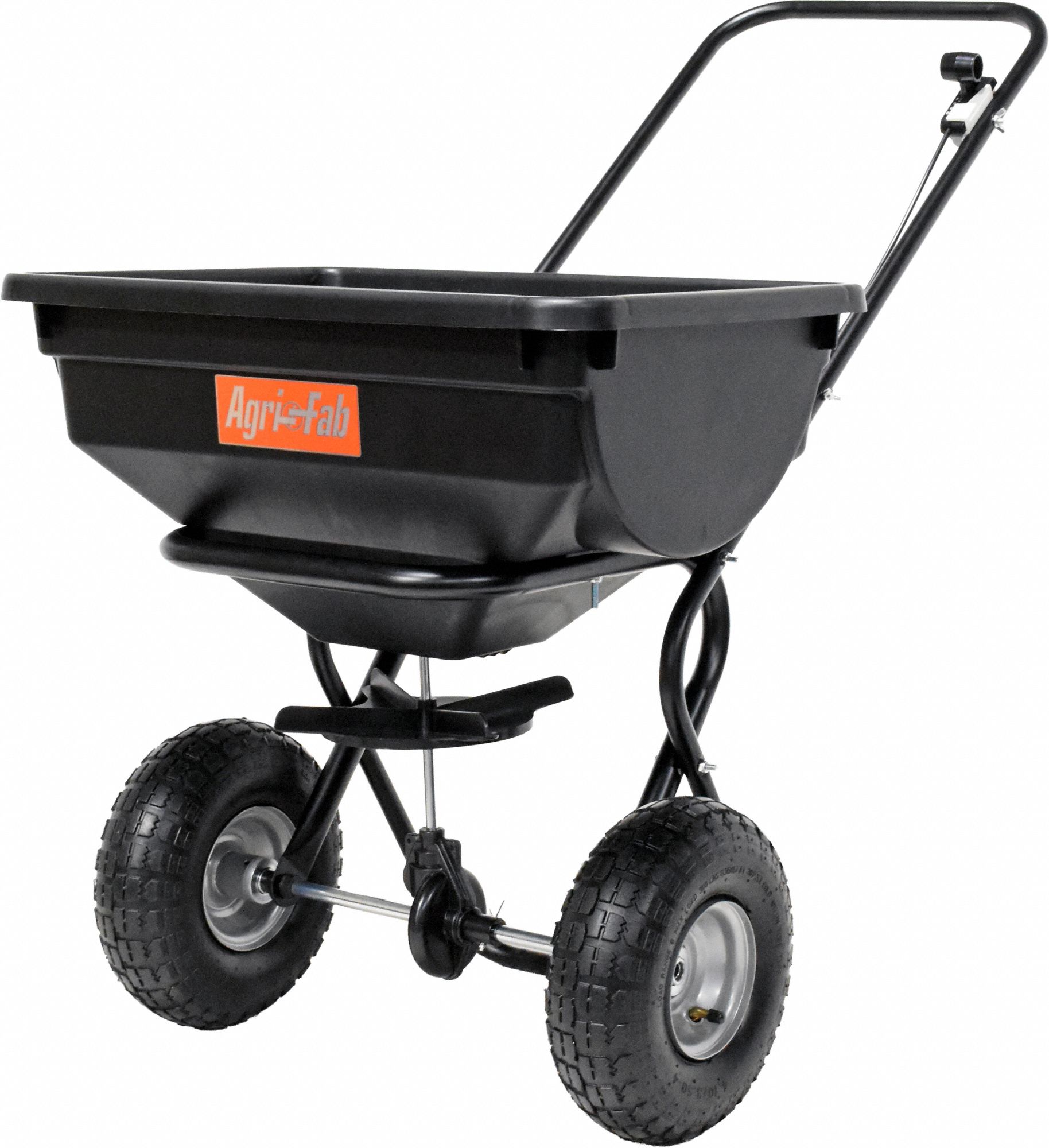 Push Spreader Black 85 lb Cap. Steel