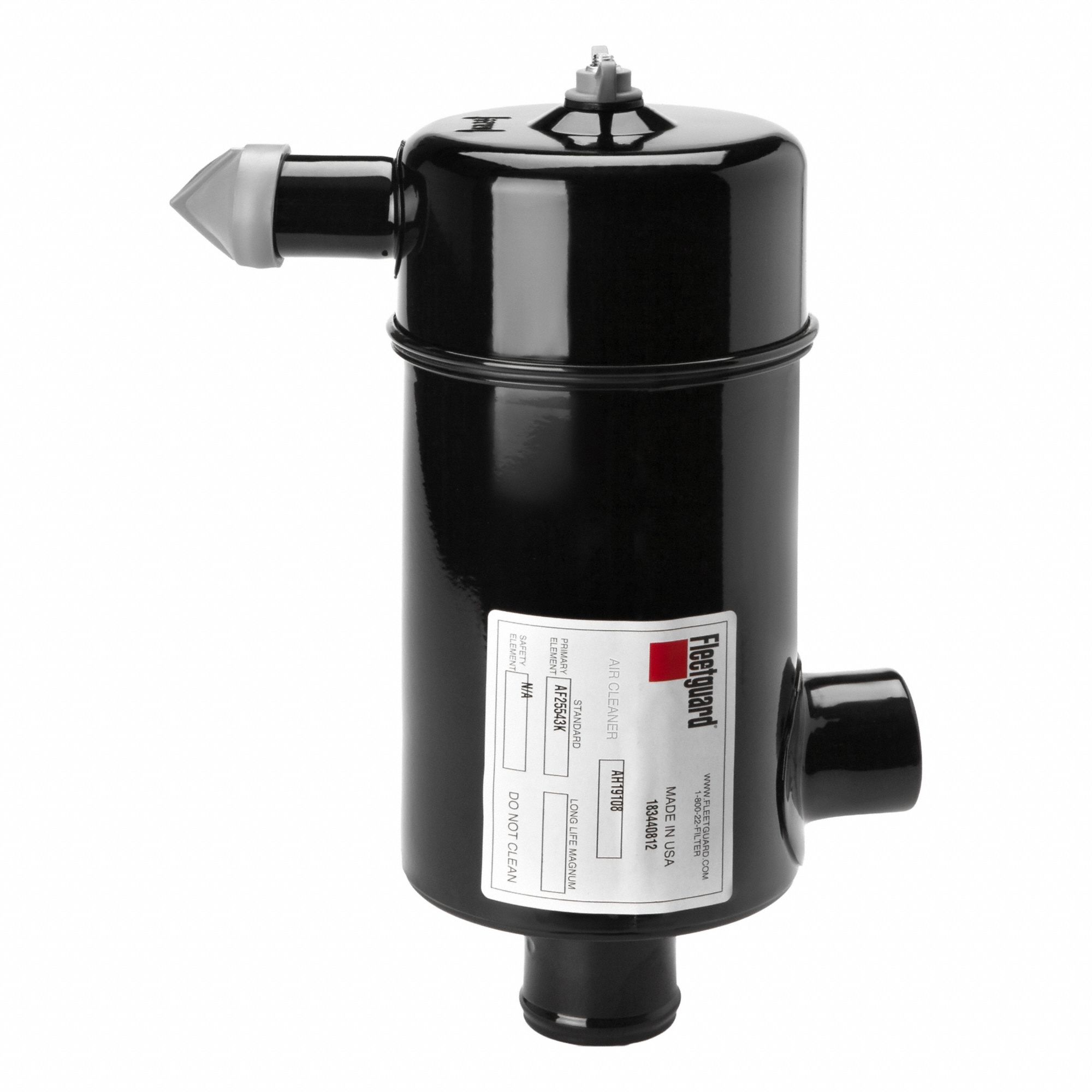 Air Filter: Round-Oval, Engine, Round, Axial Seal, 2 in Outside Dia, Engine Air Filter