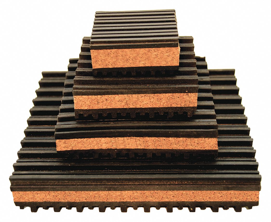 VIBRATION ISOLATION PAD,RUBBER CORK,PK4