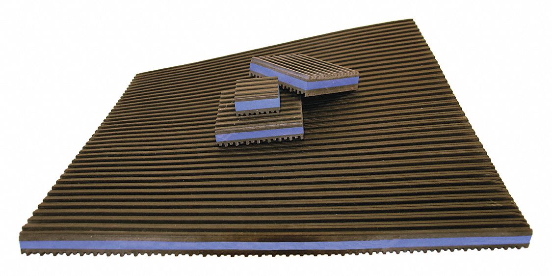 VIBRATION ISOLATION PAD,RUBBER,PK4