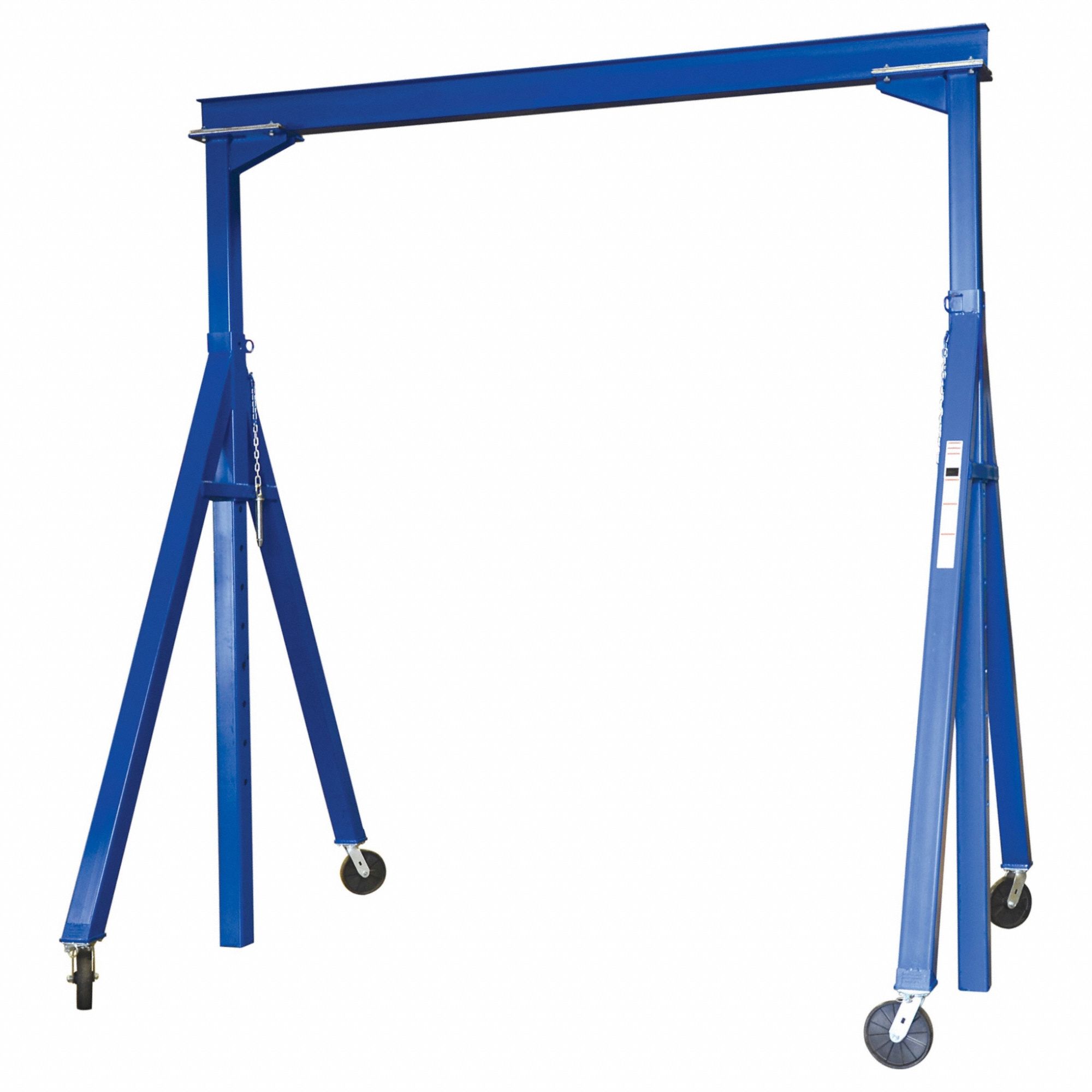STEEL GANTRY CRANE, ADJUSTABLE HEIGHT, 15 FT L