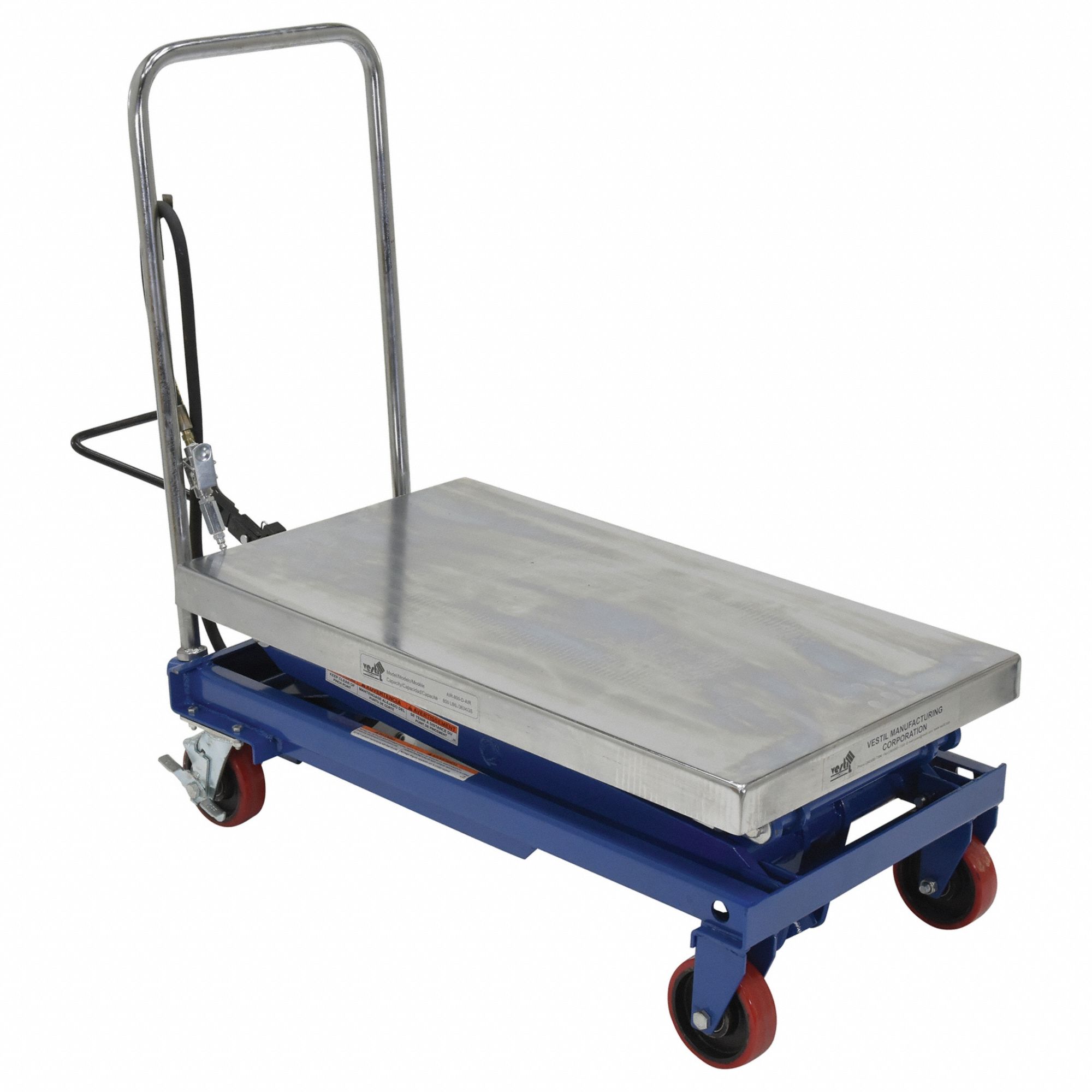 Air Hydraulic Steel Cart