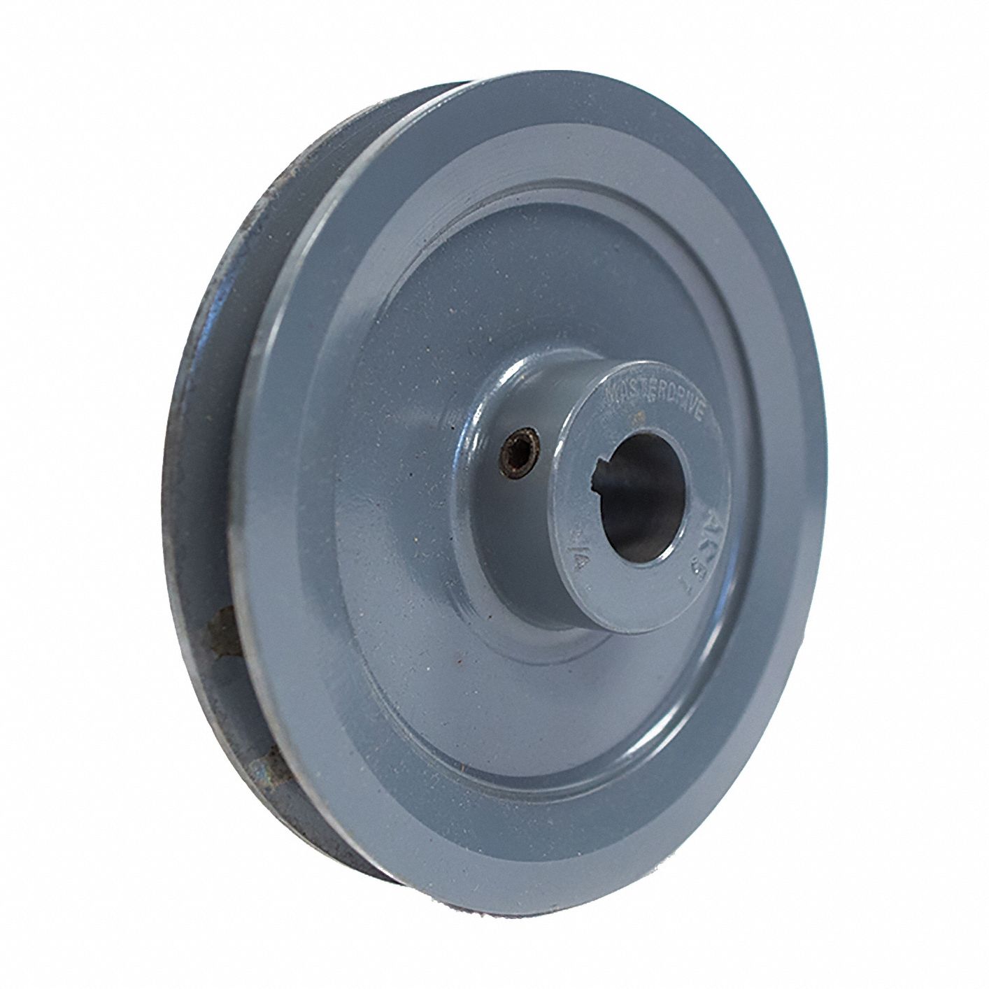 V-Belt Pulley: 2BK34, 2 Groove, 3.55 in OD, Fixed Bore, 5/8 in Bore, Cast Iron