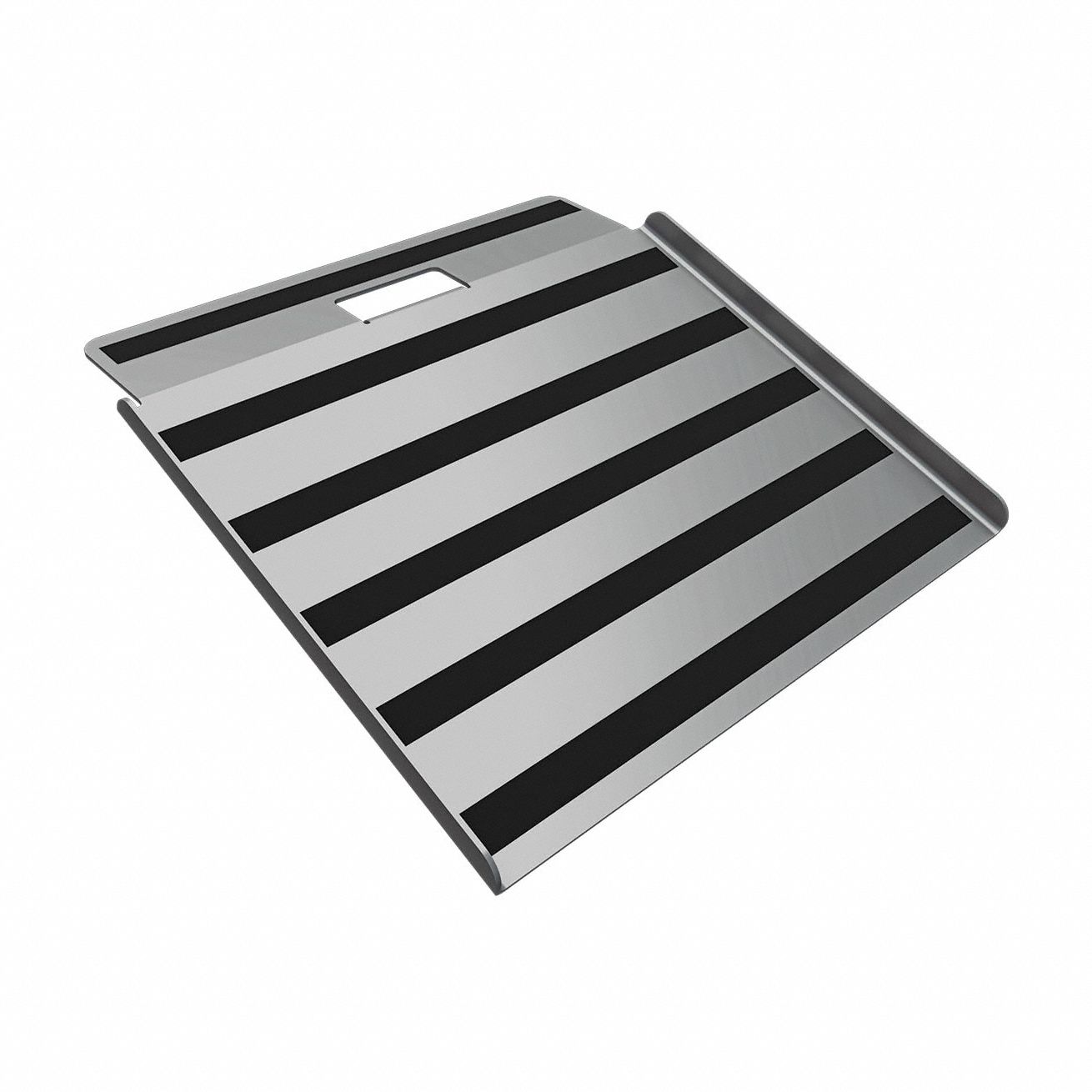 CURB RAMP, 26½ IN USABLE W,⅛ IN MATERIAL THICK, CURB RAMP, RAISED, 750 LB MAX LOAD CAPACITY