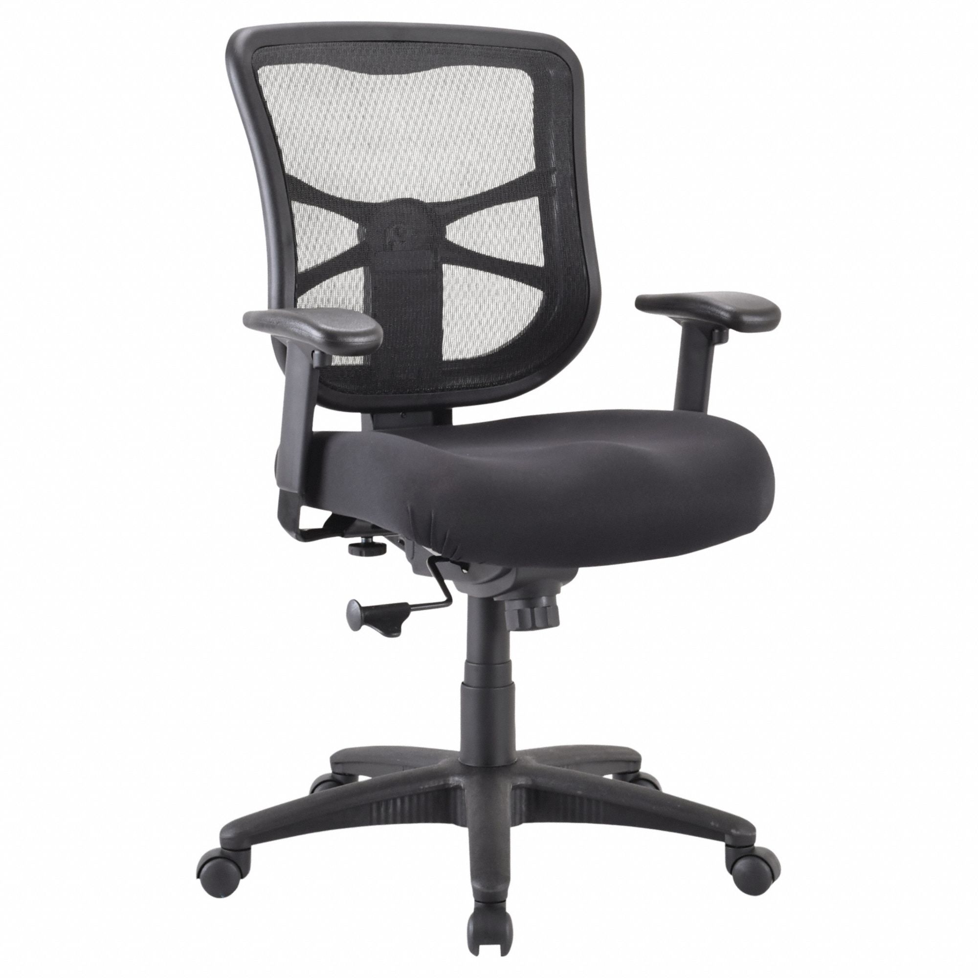 Office Chair: Alera Elusion, Ht/Left/Right Slide, Black, Fabric & Mesh Material, Tilting Back