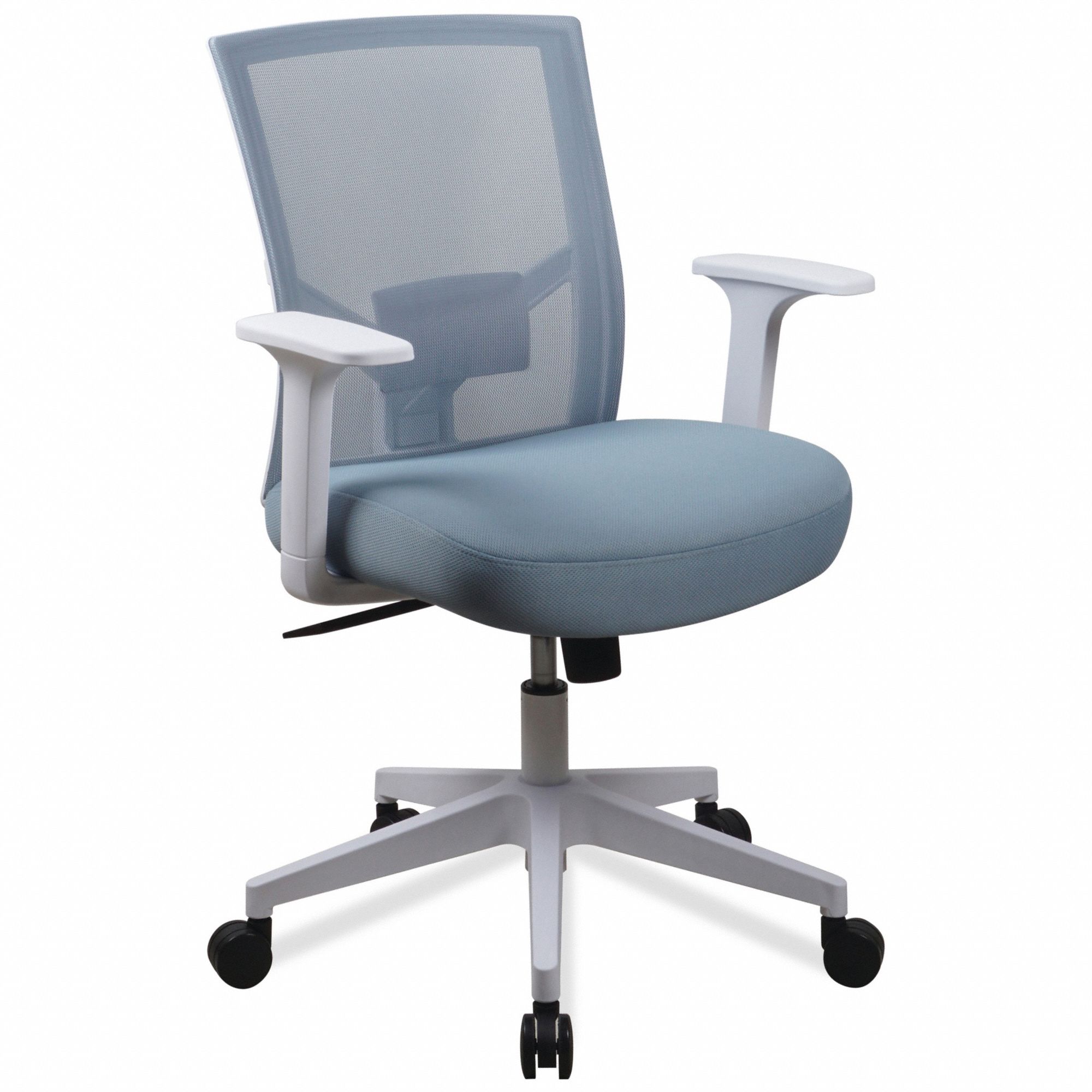 Alera, Fixed Arm, Light Blue, Office Chair - 801ah5