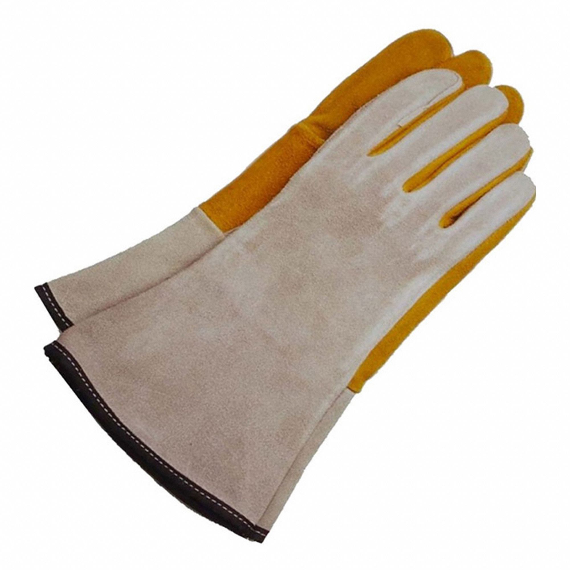 GANTS DE SOUDAGE,MIG,GRIS,PAUME EN CUIR DE DAIM FENDU,PAIRE