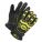 WINTER GLOVES, HI-VIS/OIL RESISTANT/KEYSTONE THUMB, SIZE X-SMALL/6, BLACK/GREEN, TPR/GOATSKIN