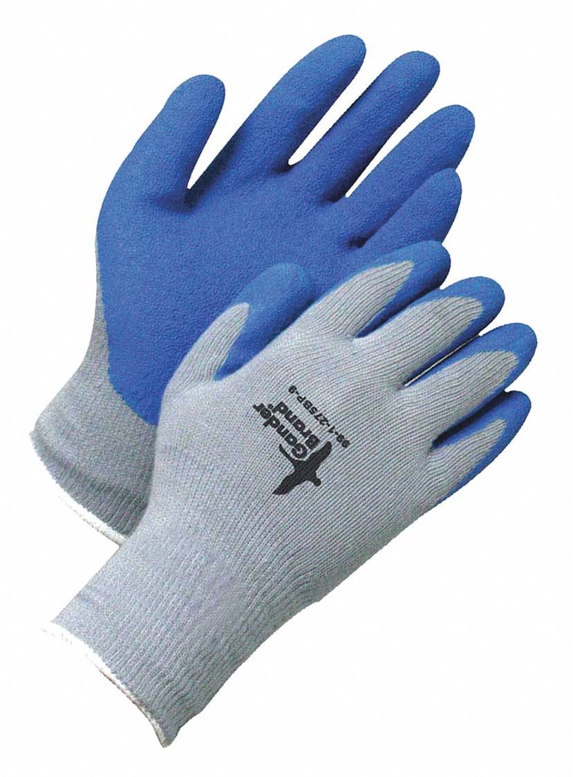 BDG Coated Gloves ( 10 ), Rough, Foam Latex, Palm, Dipped, Cotton
