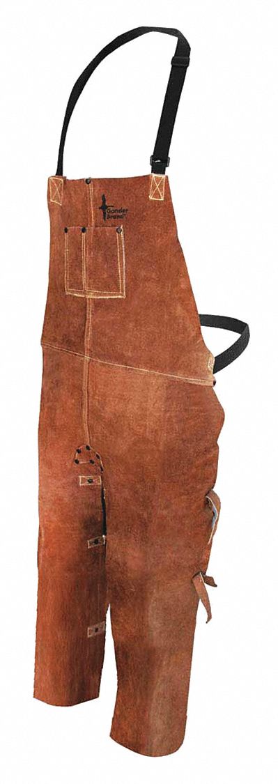 WELDING APRON,48 IN L,LEATHER