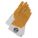 GLOVES, CLUTE CUT/HEAT PATCH/STRAIGHT THUMB/GAUNTLET CUFF, SZ SMALL/7, BEIGE, MOOSEHIDE