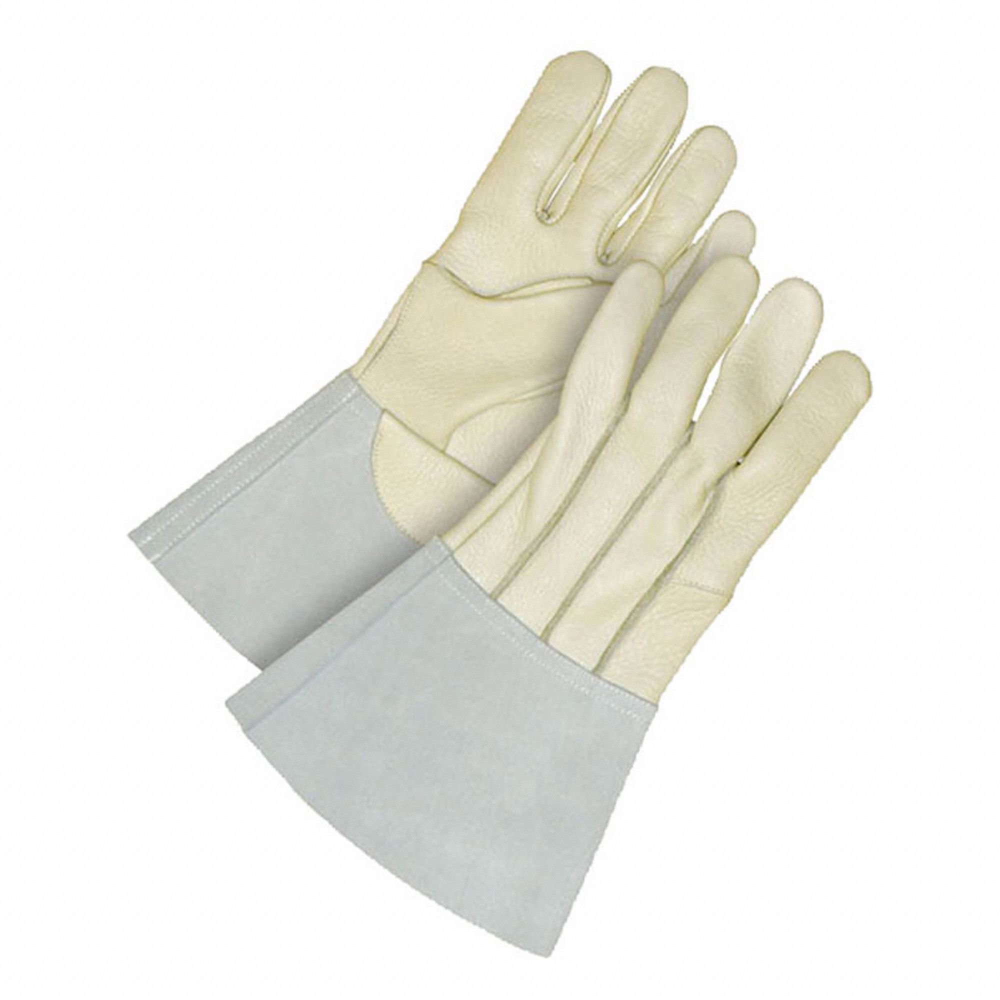 GANT SOUDEUR, MANCHETTE GANTELET 5PO, COUPE FRAN&Ccedil;AISE, POUCE AIL&Eacute;, TG M/8, CUIR VACHETTE, PR