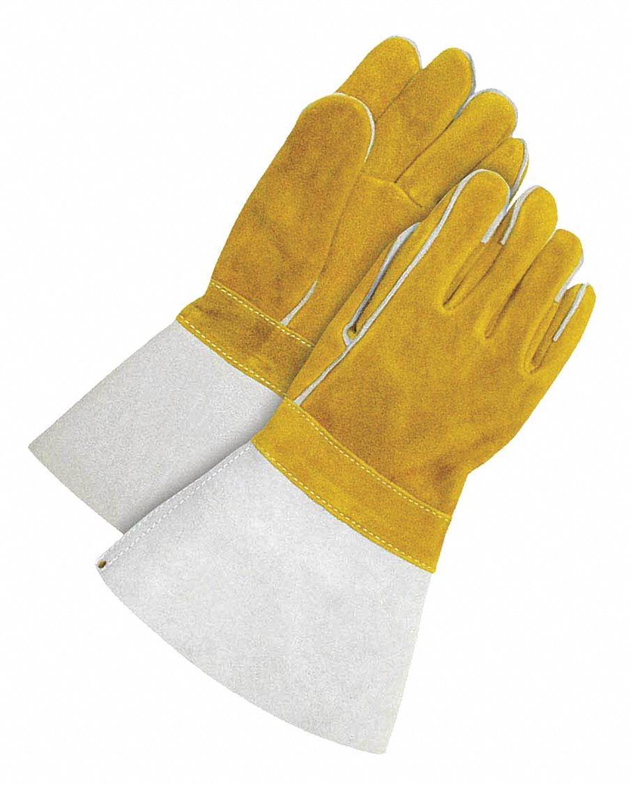 GANTS DE SOUDURE,POUCE DROIT,MANCHETTE DE GANTELET,MIG,CUIR DE VACHE FENDU