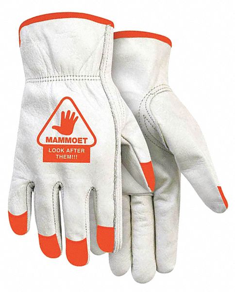 LEATHER WINTER GLOVE, ELASTIC WRIST, LINED, SAFETY CUFF, SIZE L/11, PAIR