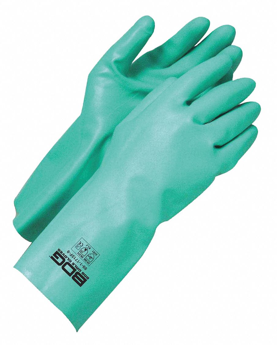 COATED GLOVES, SIZE 8, GREEN