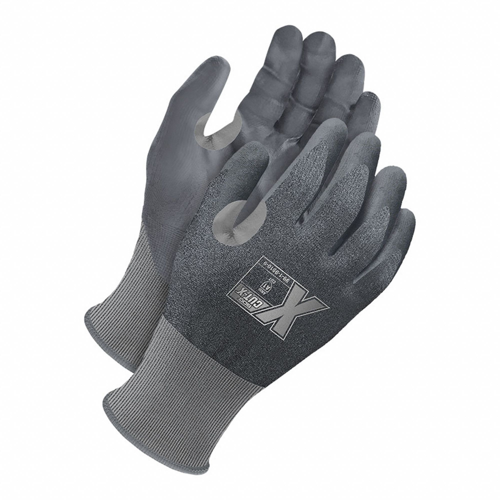 COATED GLOVES,A1,NYLON,GREY,M,PR