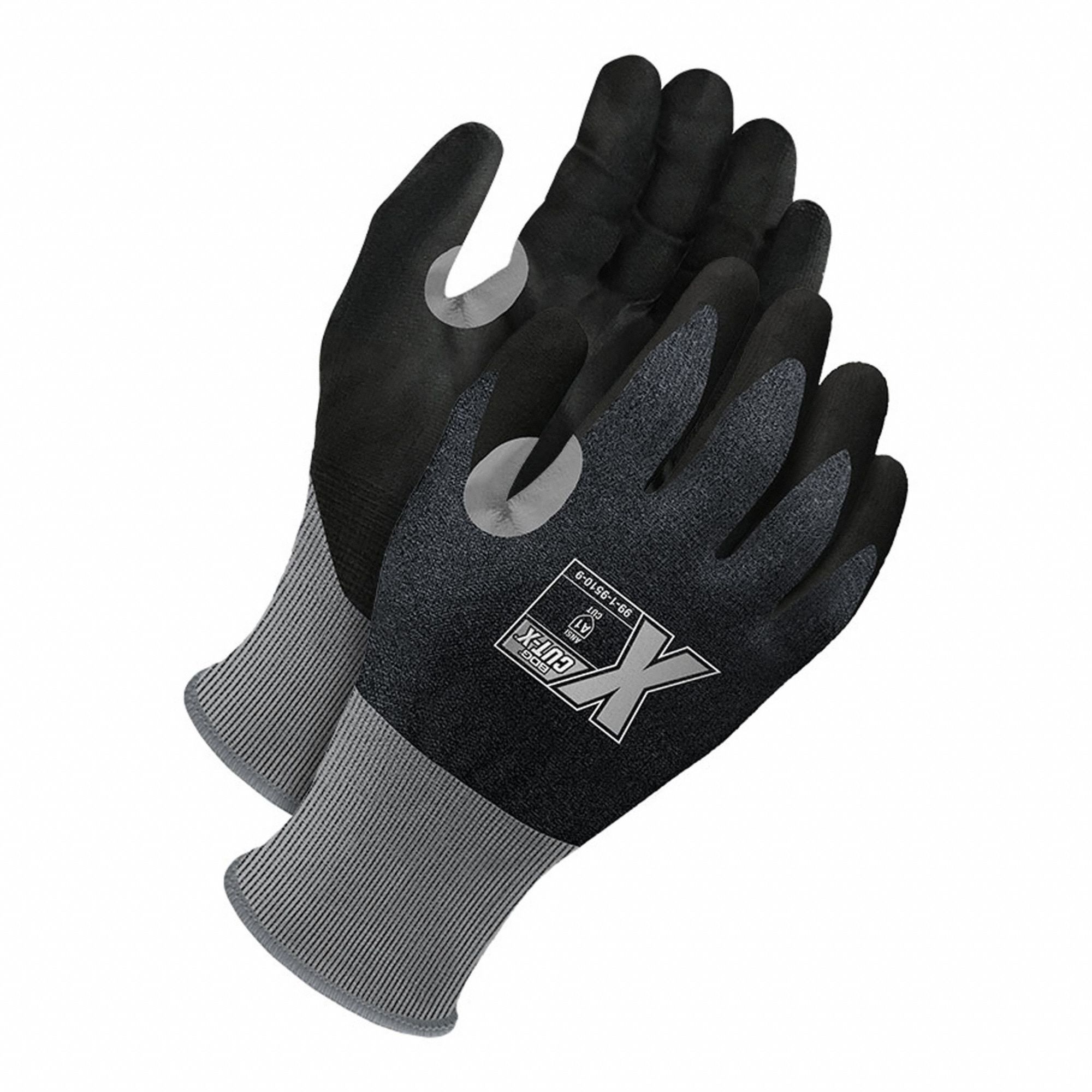 COATED GLOVES,A1,NYLON,BLACK,XL,PR