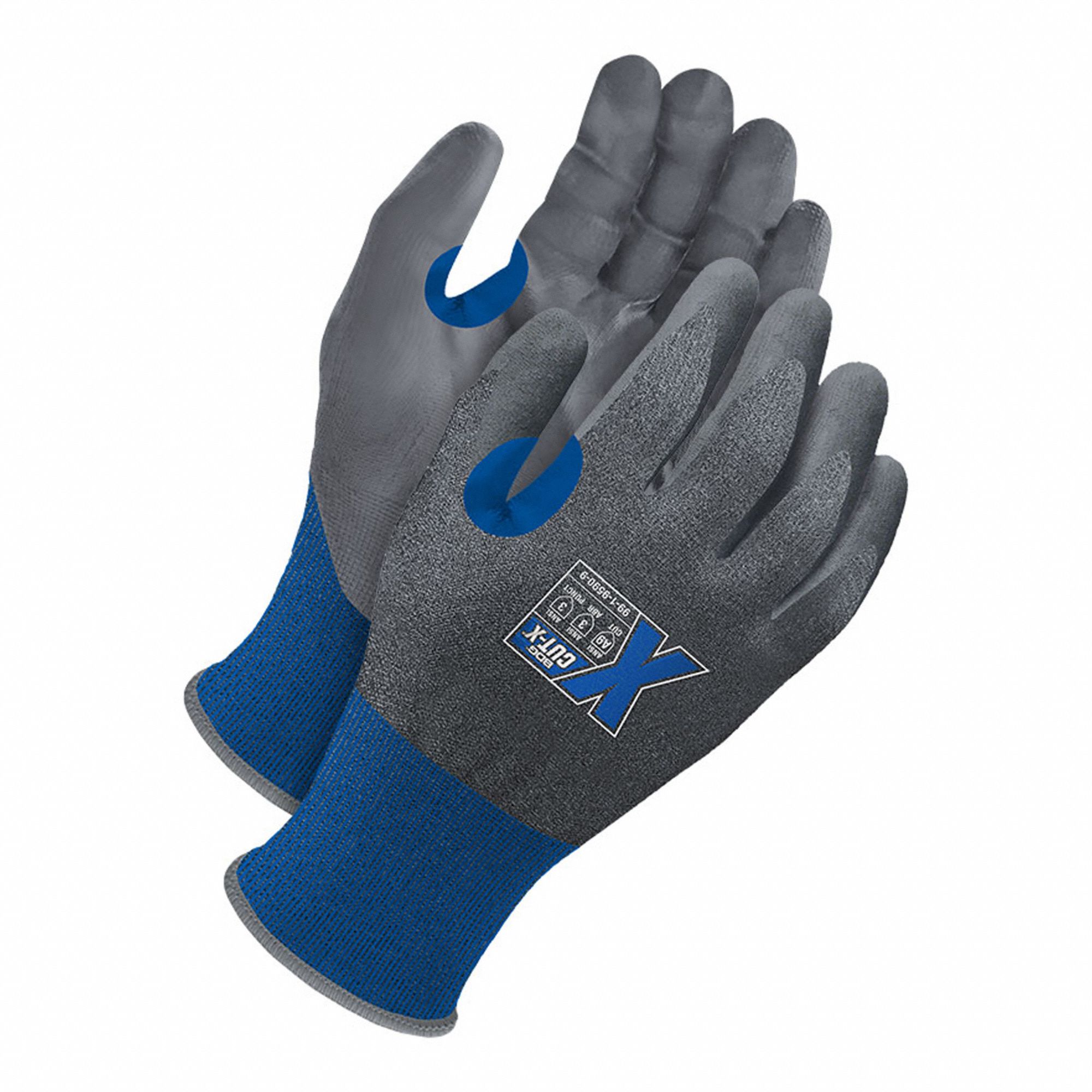COATED GLOVES,A9,HPPE,GREY,L,PR